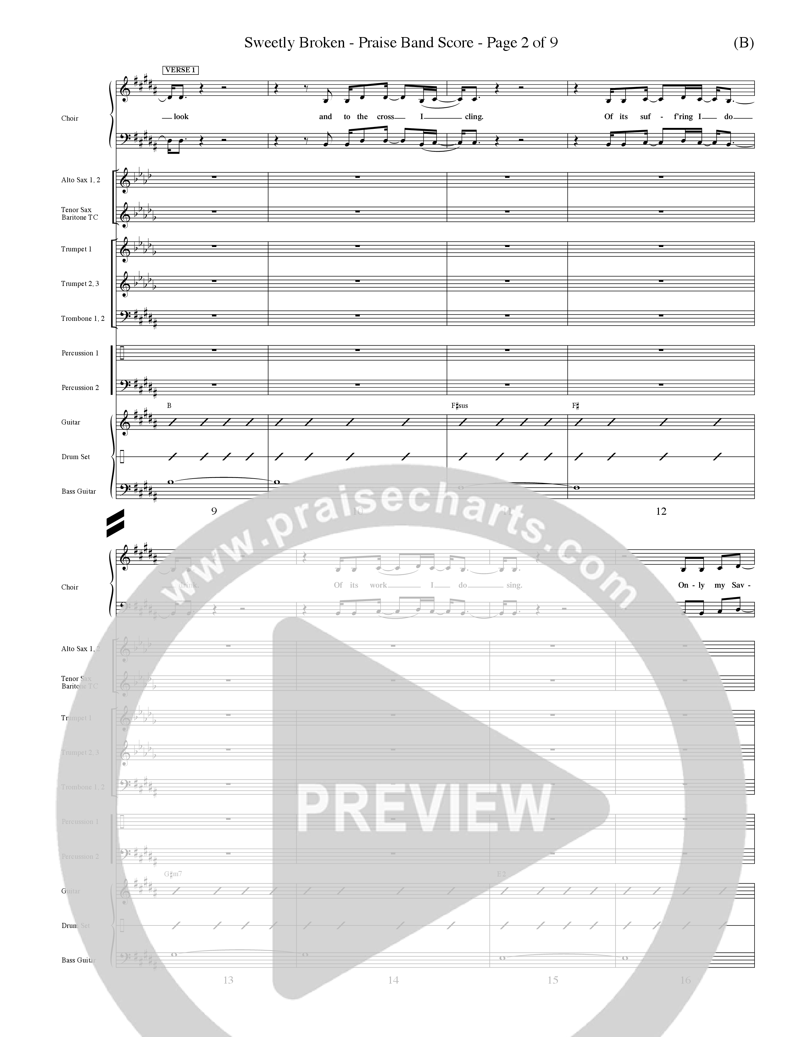 Sweetly Broken (Choral Anthem SATB) Conductor's Score (Word Music Choral / Arr. Jeremy Riddle)