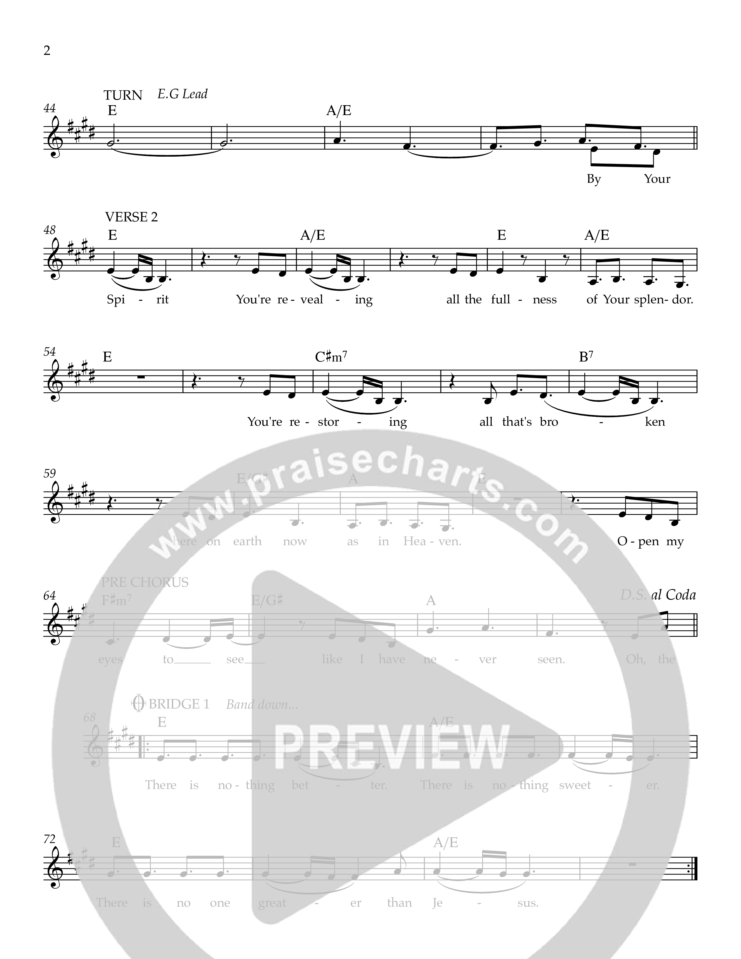 To You Forever Lead Sheet Melody (Ezra Worship Initiative)