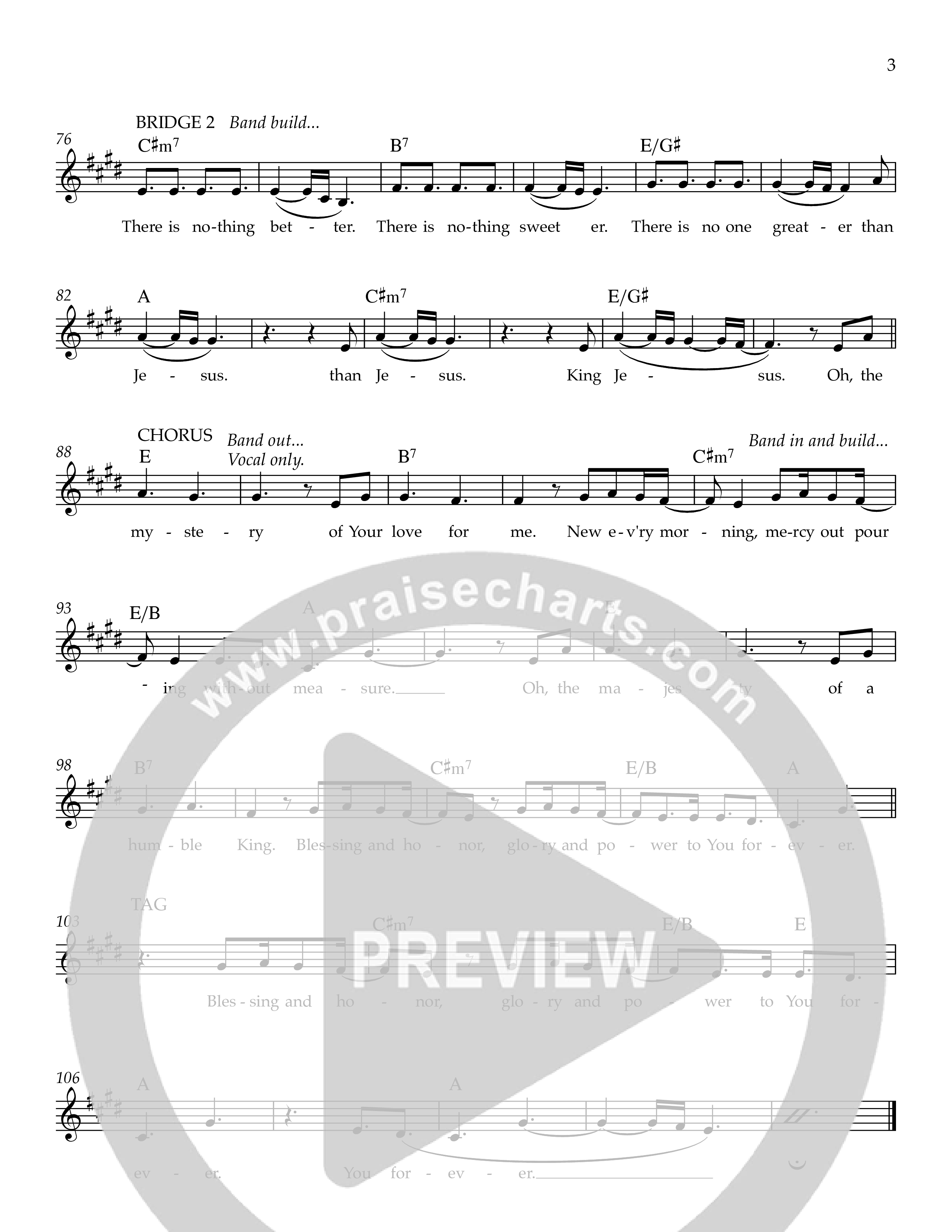 To You Forever Lead Sheet Melody (Ezra Worship Initiative)