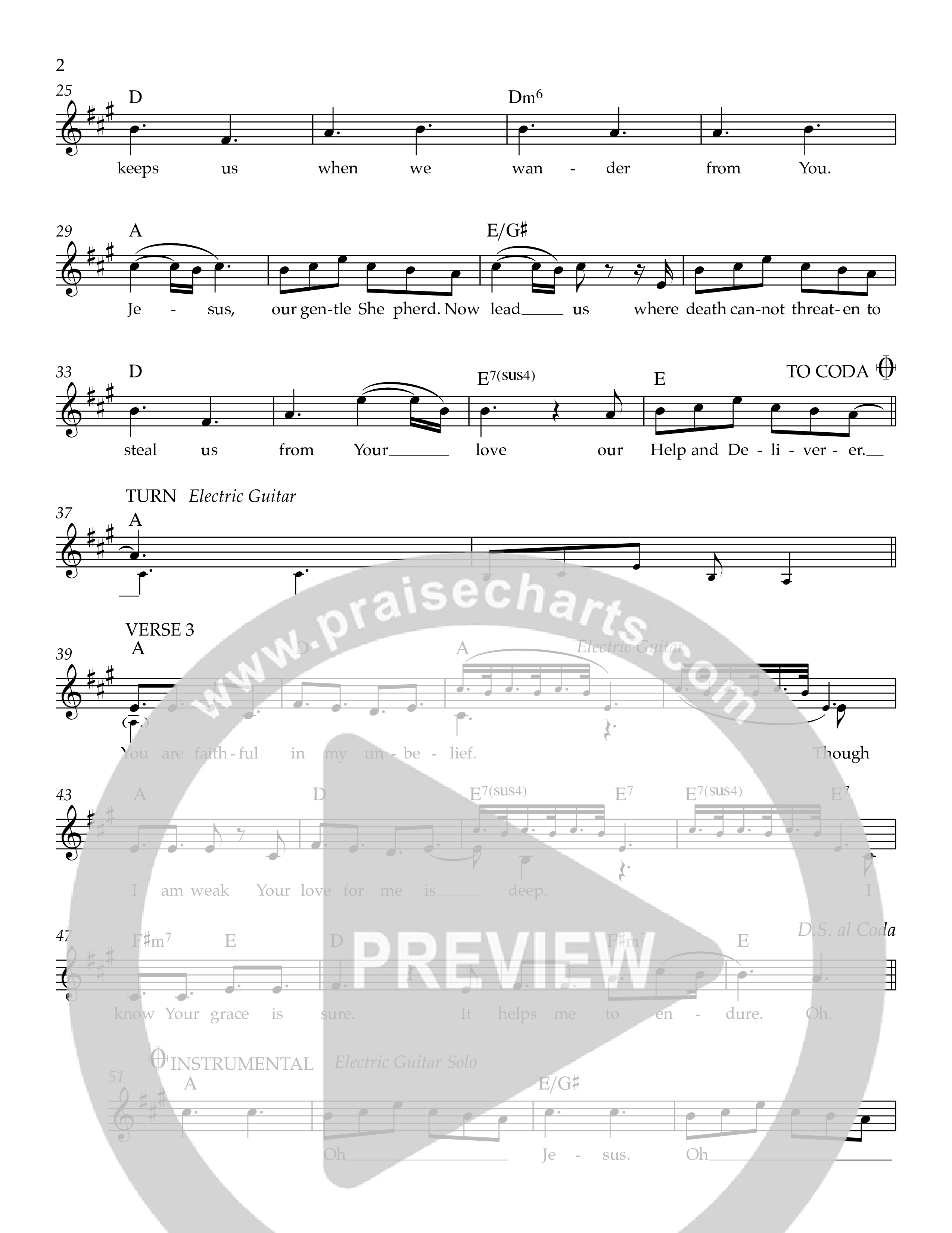 Help And Deliverer Lead Sheet Melody (Ezra Worship Initiative)