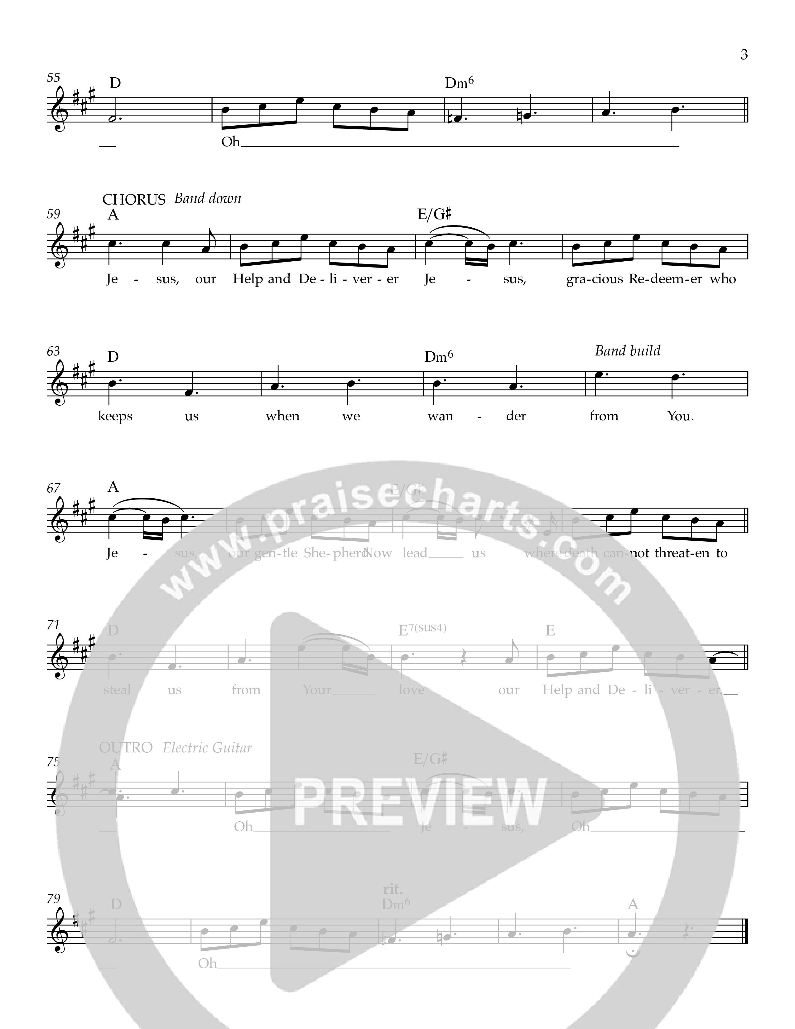 Help And Deliverer Lead Sheet Melody (Ezra Worship Initiative)