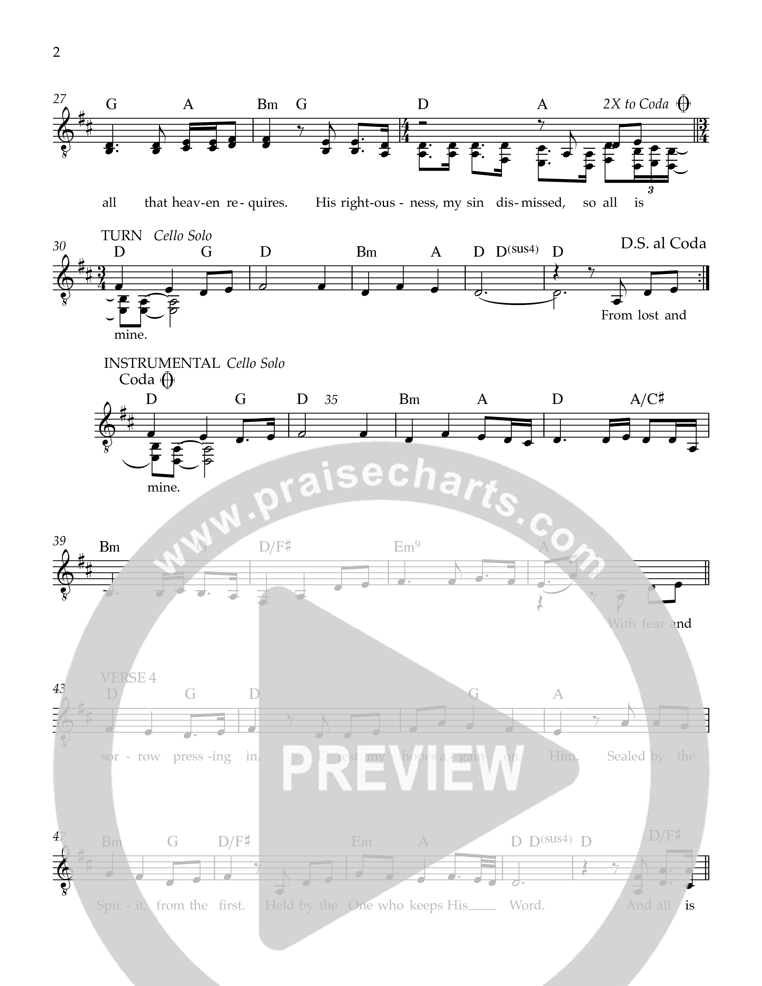 All Is Mine Lead Sheet (SAT) (Ezra Worship Initiative)