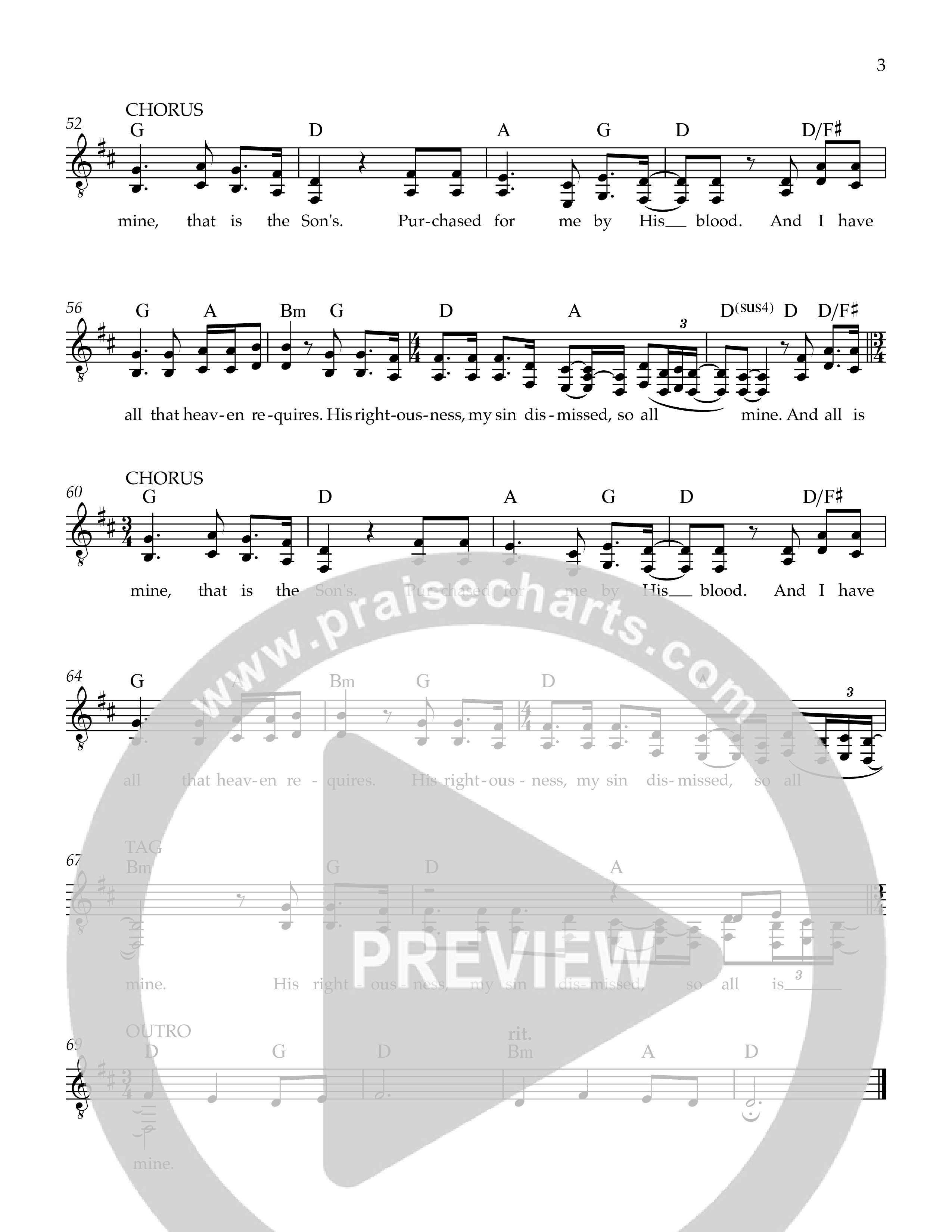 All Is Mine Lead Sheet (SAT) (Ezra Worship Initiative)