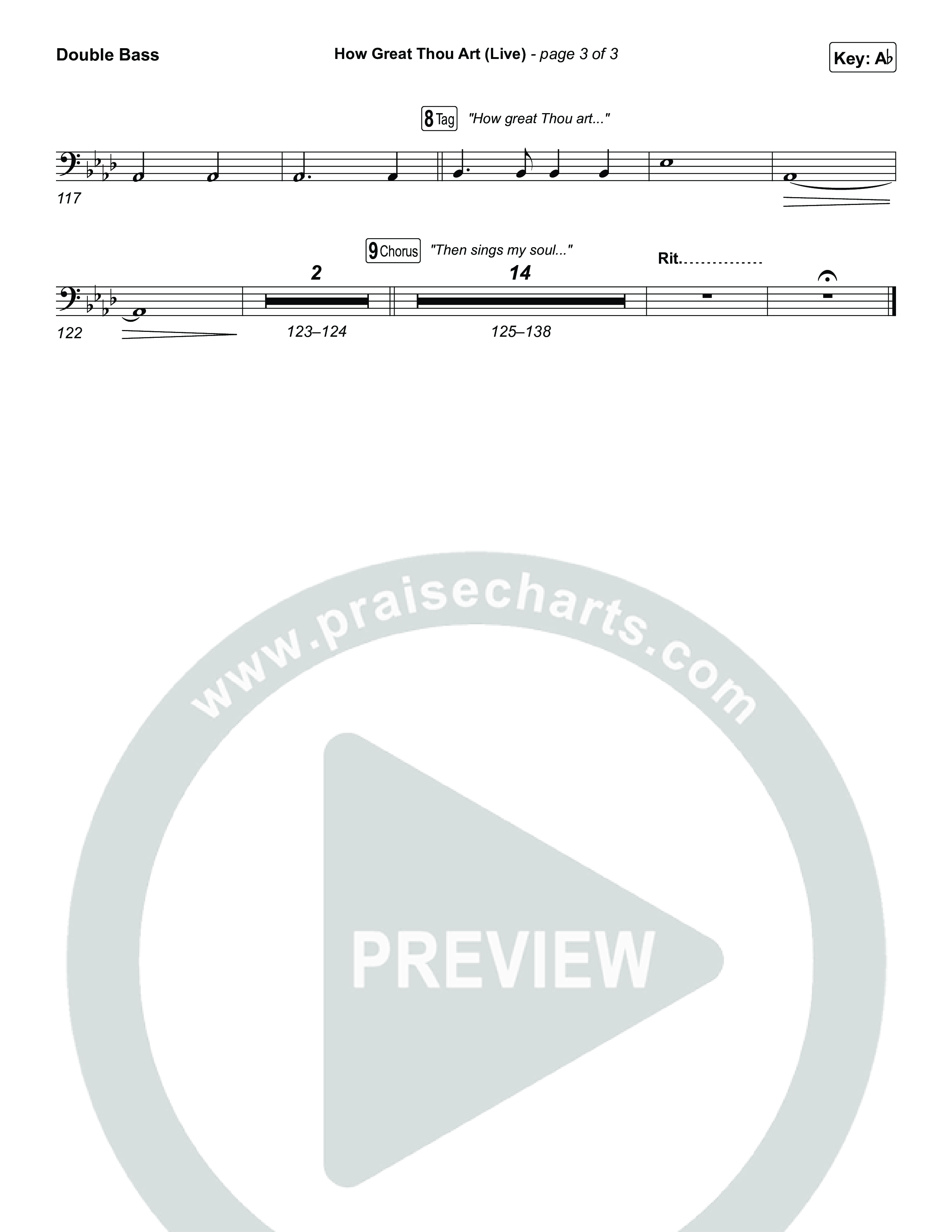 How Great Thou Art (Live) String Bass (Bethel Music / Garett & Kate)