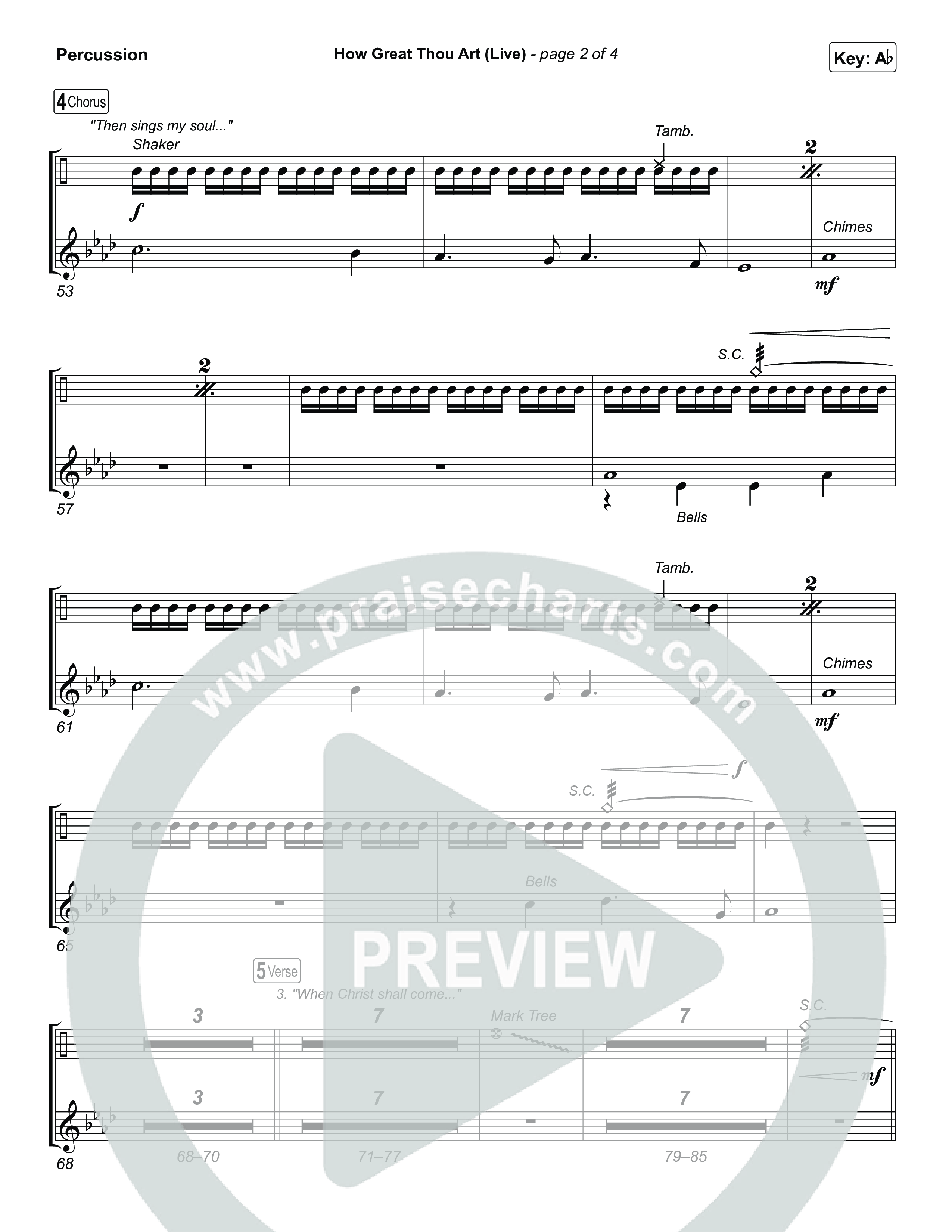 How Great Thou Art (Live) Percussion (Bethel Music / Garett & Kate)