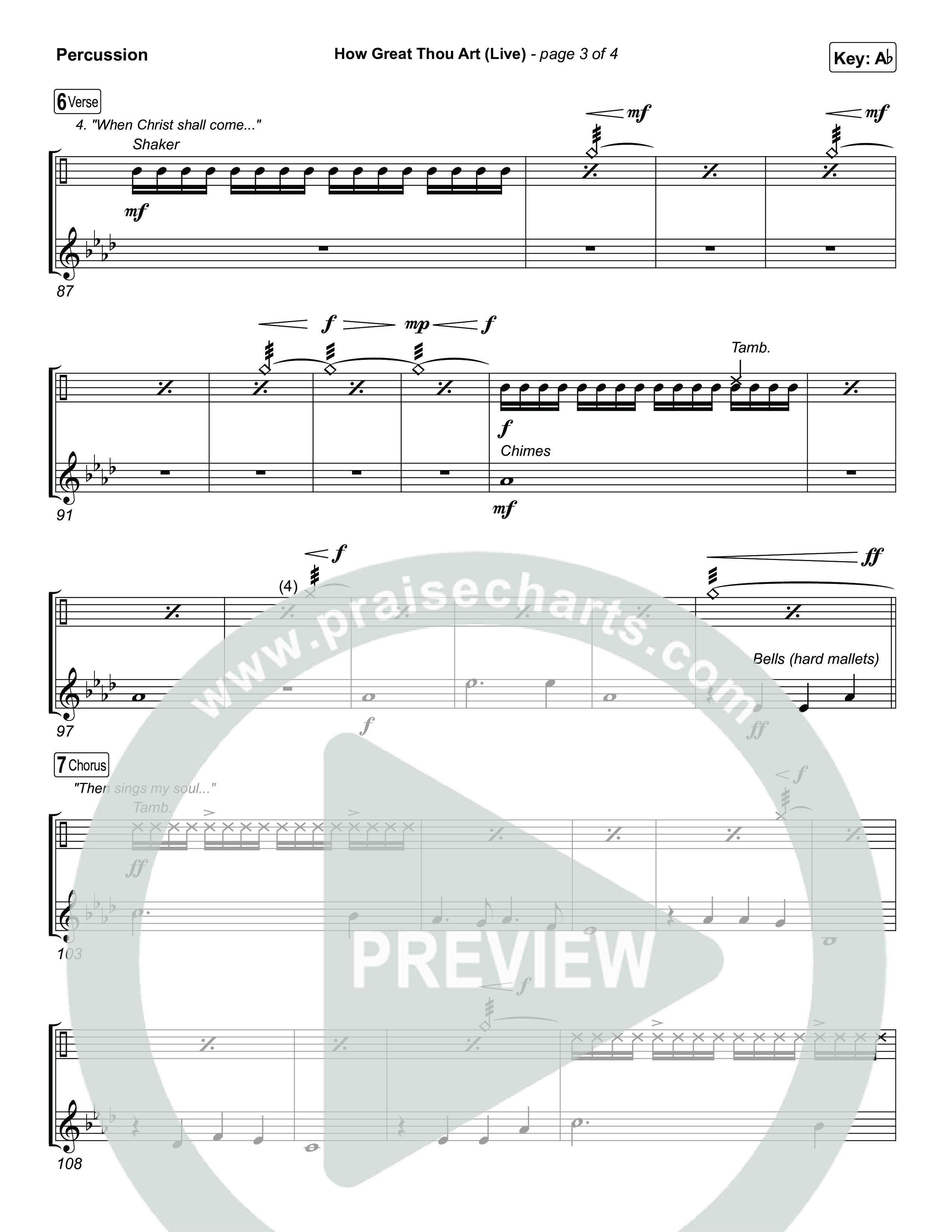 How Great Thou Art (Live) Percussion (Bethel Music / Garett & Kate)