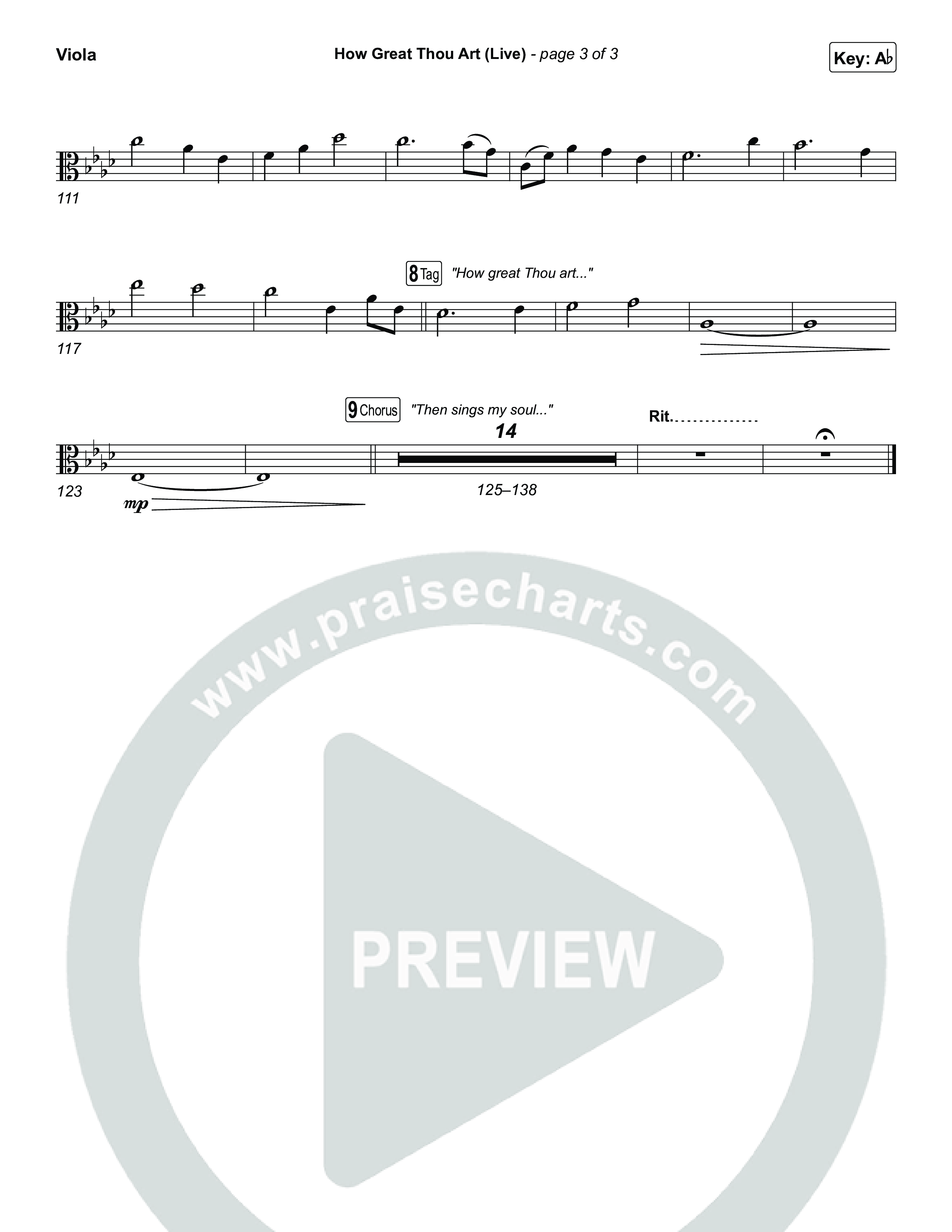 How Great Thou Art (Live) Viola (Bethel Music / Garett & Kate)