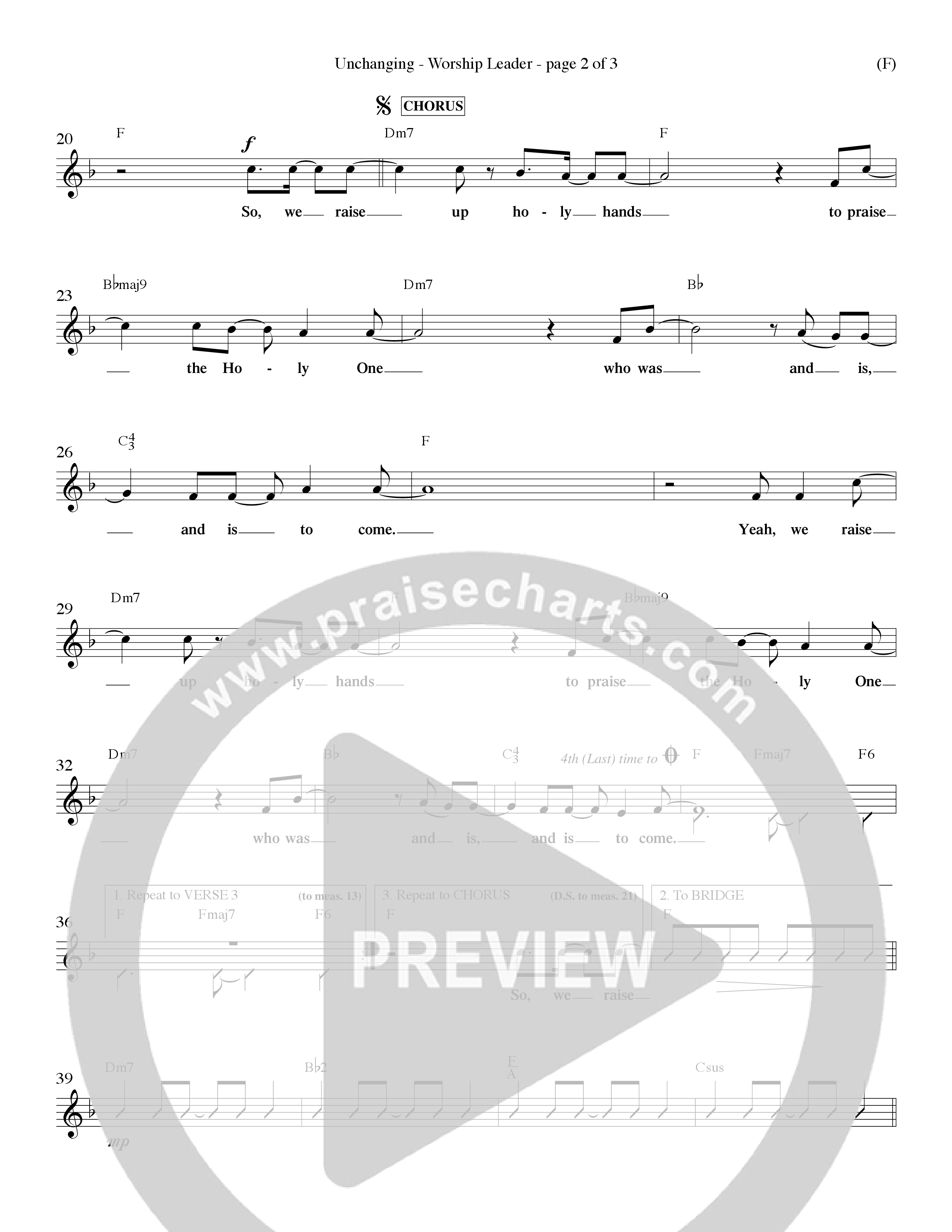 Unchanging (Choral Anthem SATB) Rhythm Pack (Word Music Choral / Orch. Dave Williamson)