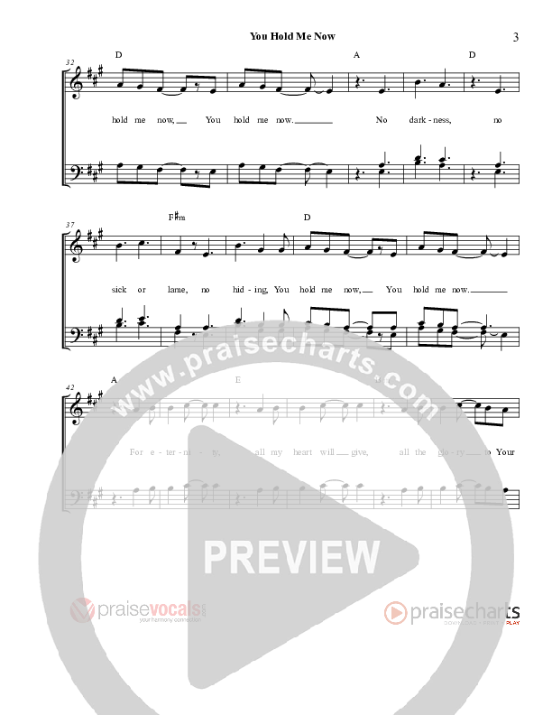 You Hold Me Now Lead Sheet (PraiseVocals)