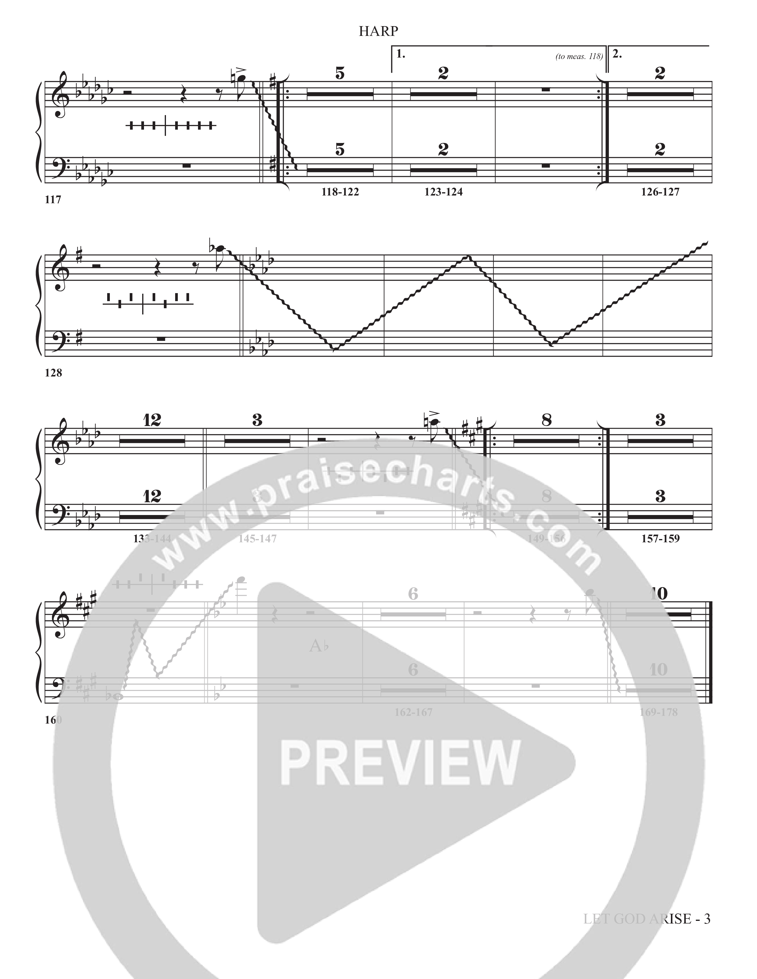 Let God Arise (Choral Anthem SATB) Harp (The Brooklyn Tabernacle Choir / Arr. Carol Cymbala / Orch. Jason Michael Webb)