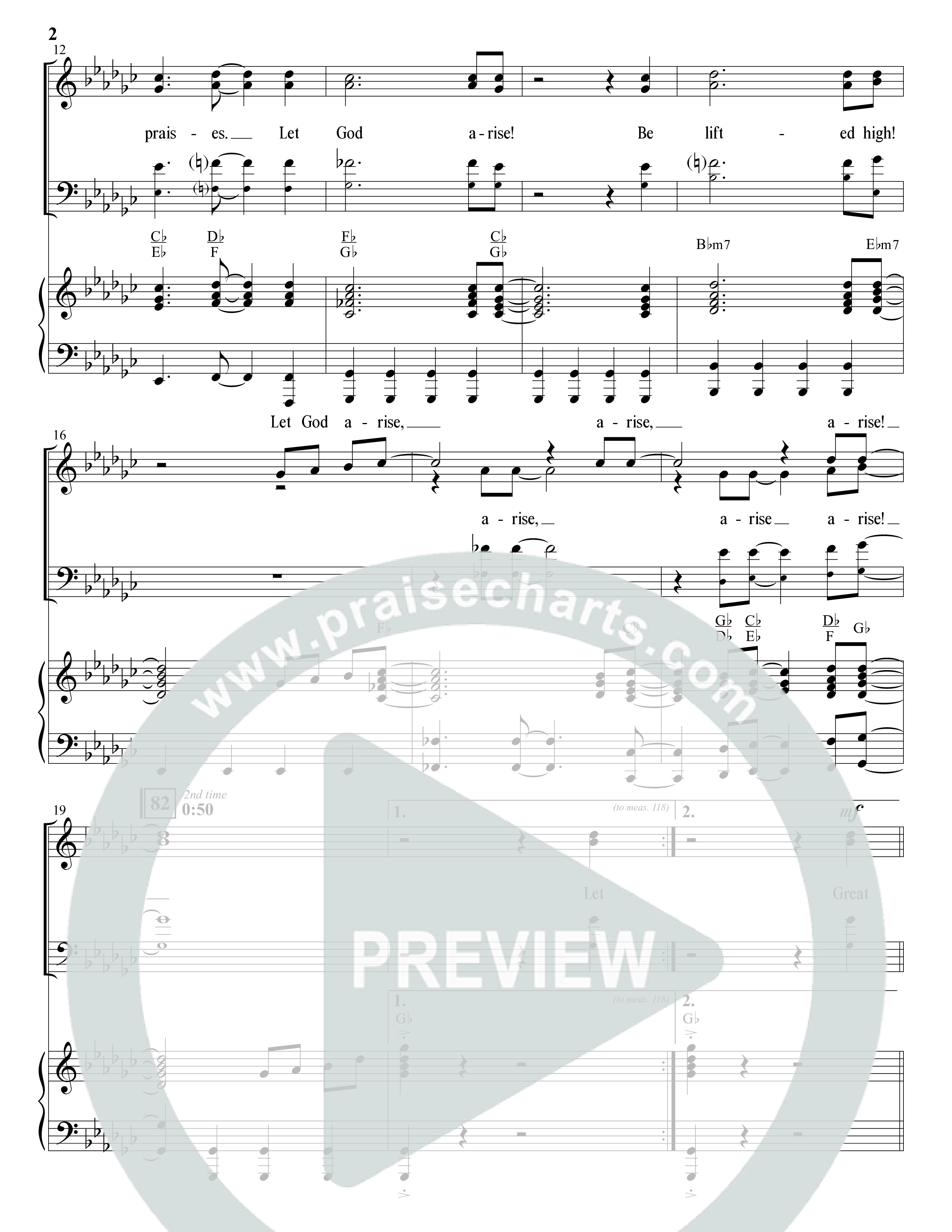 Let God Arise (Choral Anthem SATB) Anthem (SATB/Piano) (The Brooklyn Tabernacle Choir / Arr. Carol Cymbala / Orch. Jason Michael Webb)