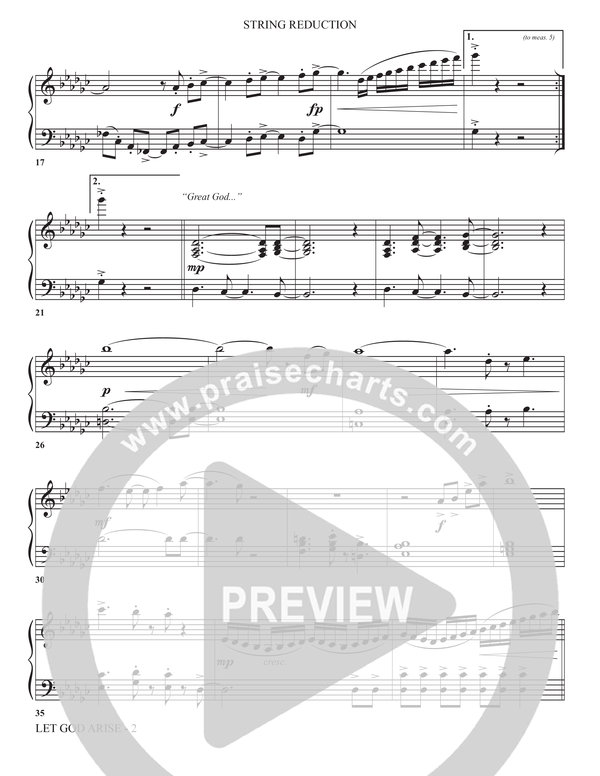 Let God Arise (Choral Anthem SATB) String Reduction (The Brooklyn Tabernacle Choir / Arr. Carol Cymbala / Orch. Jason Michael Webb)