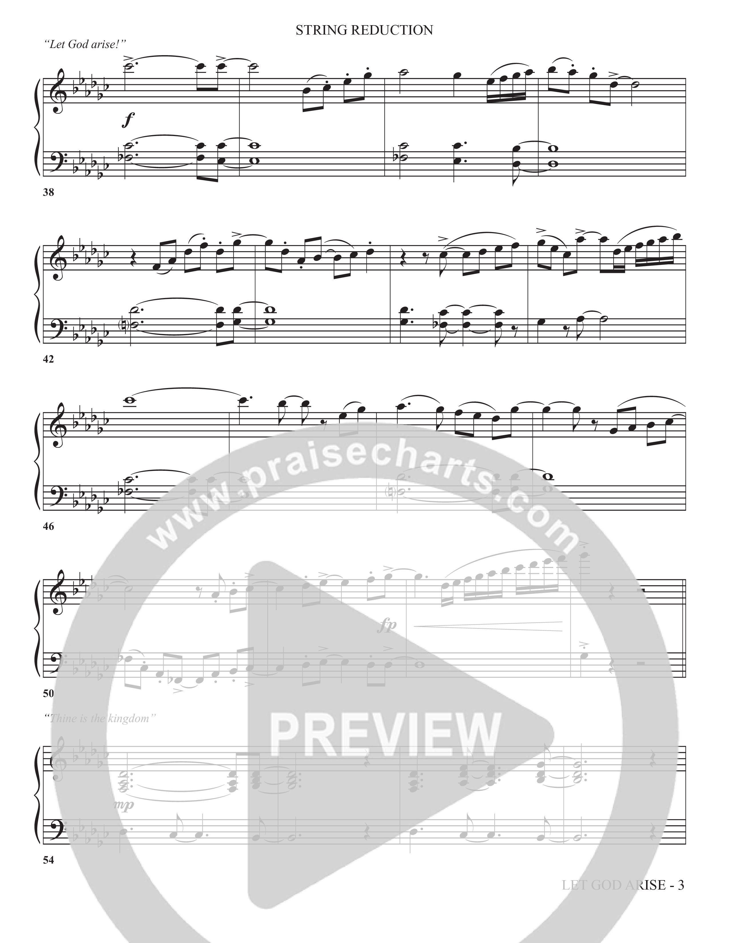 Let God Arise (Choral Anthem SATB) String Reduction (The Brooklyn Tabernacle Choir / Arr. Carol Cymbala / Orch. Jason Michael Webb)