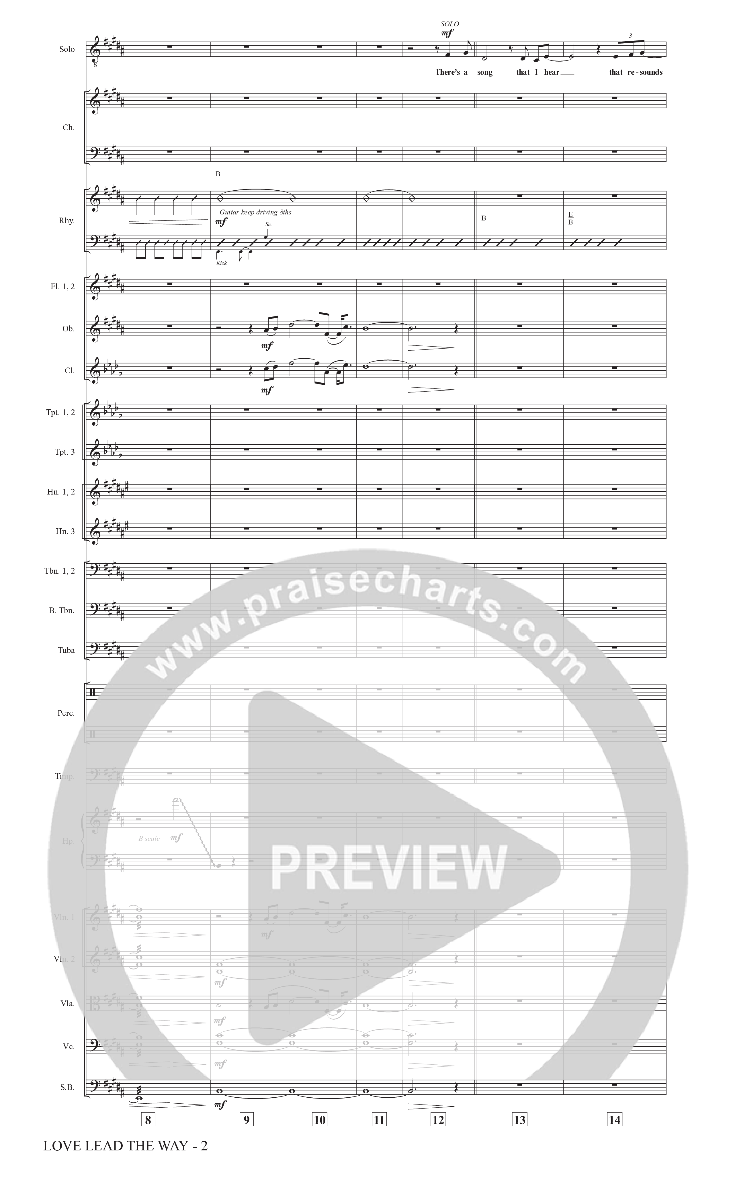 Love Lead The Way (Choral Anthem SATB) Conductor's Score (The Brooklyn Tabernacle Choir / Arr. Carol Cymbala / Orch. Jason Michael Webb)