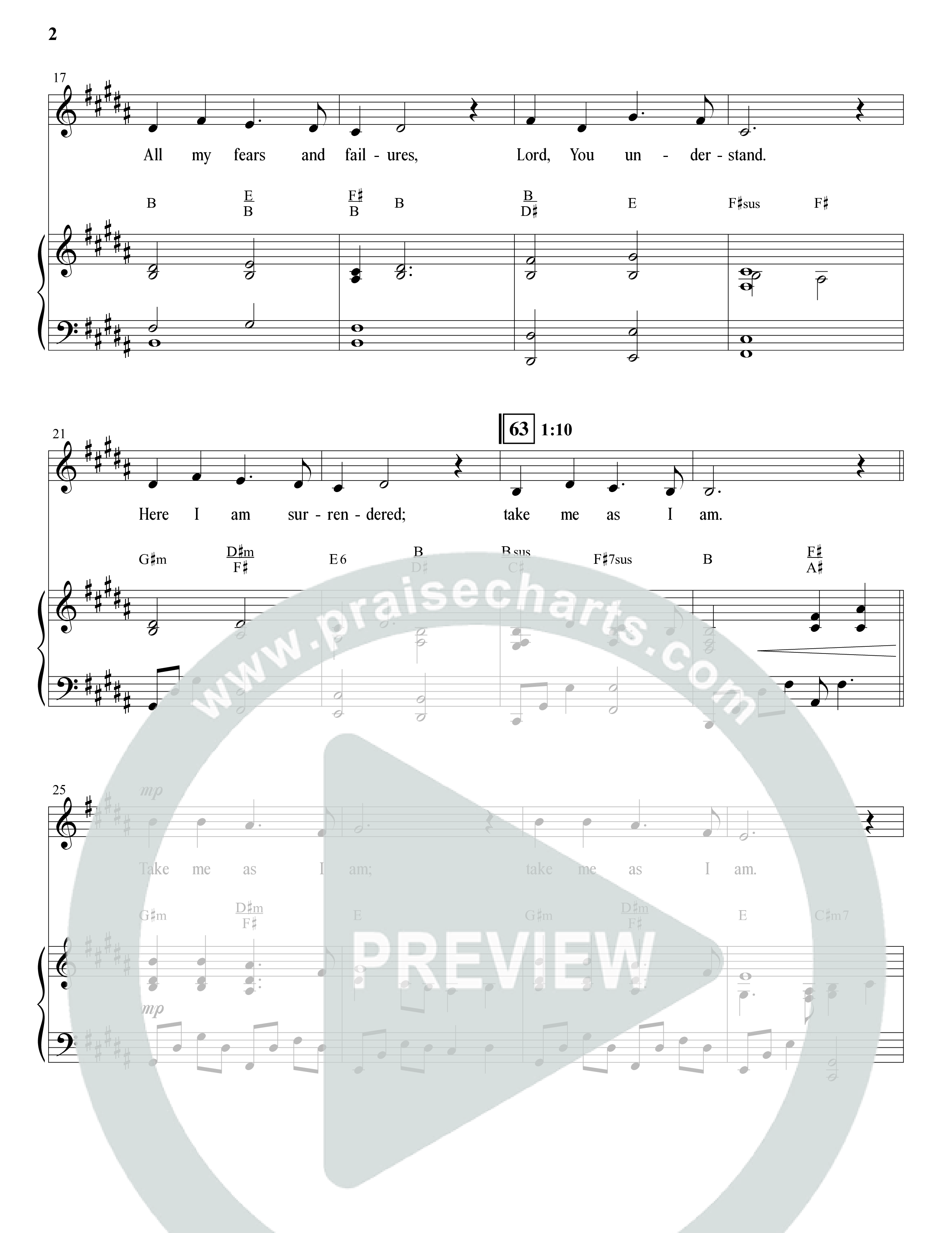 Take Me As I Am (Choral Anthem SATB) Anthem (SATB/Piano) (The Brooklyn Tabernacle Choir / Arr. Carol Cymbala / Orch. Jason Michael Webb)
