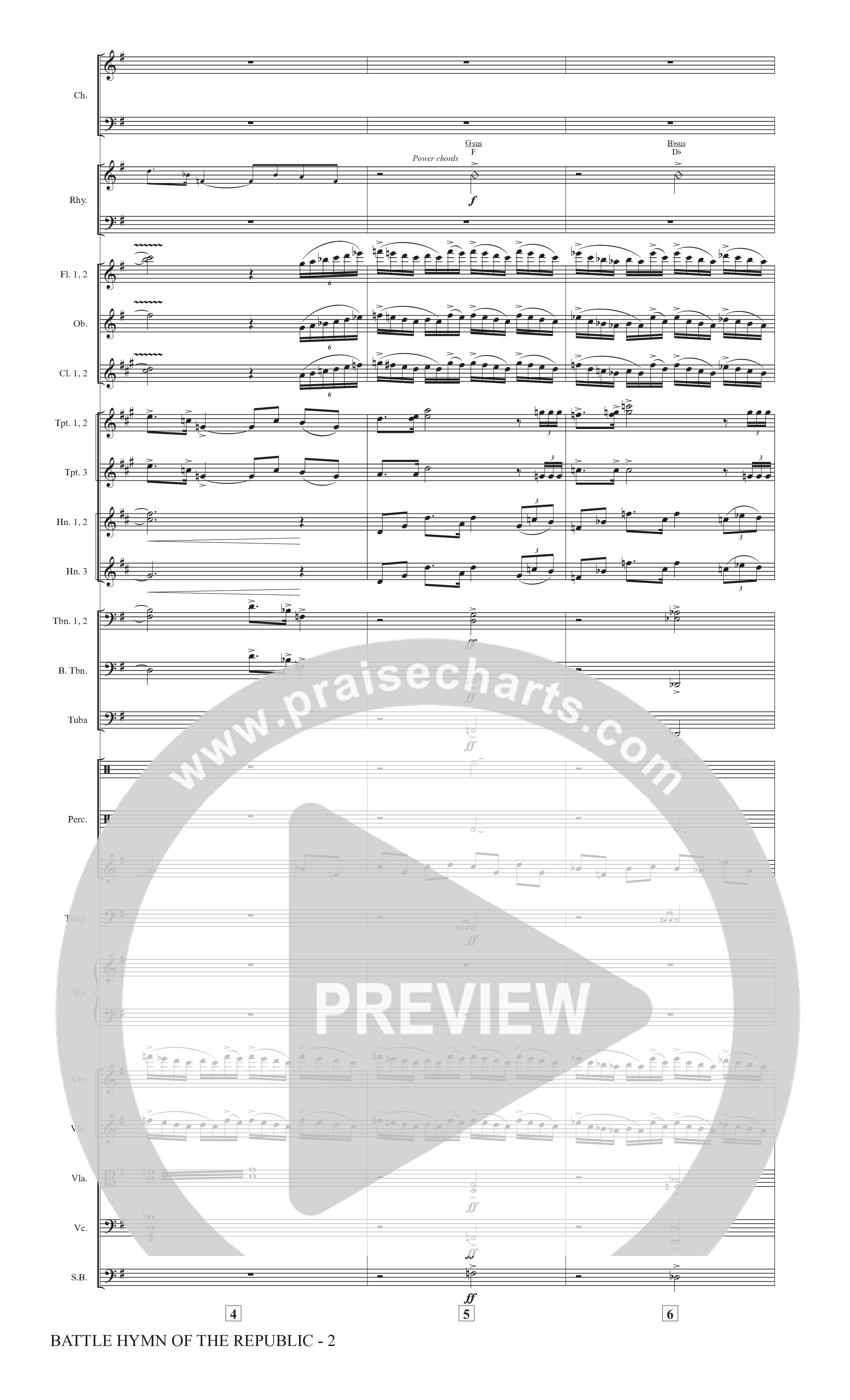 Battle Hymn Of The Republic (Choral Anthem SATB) Orchestration (The Brooklyn Tabernacle Choir / Arr. Carol Cymbala / Arr. Jason Webb / Orch. David Hamilton)