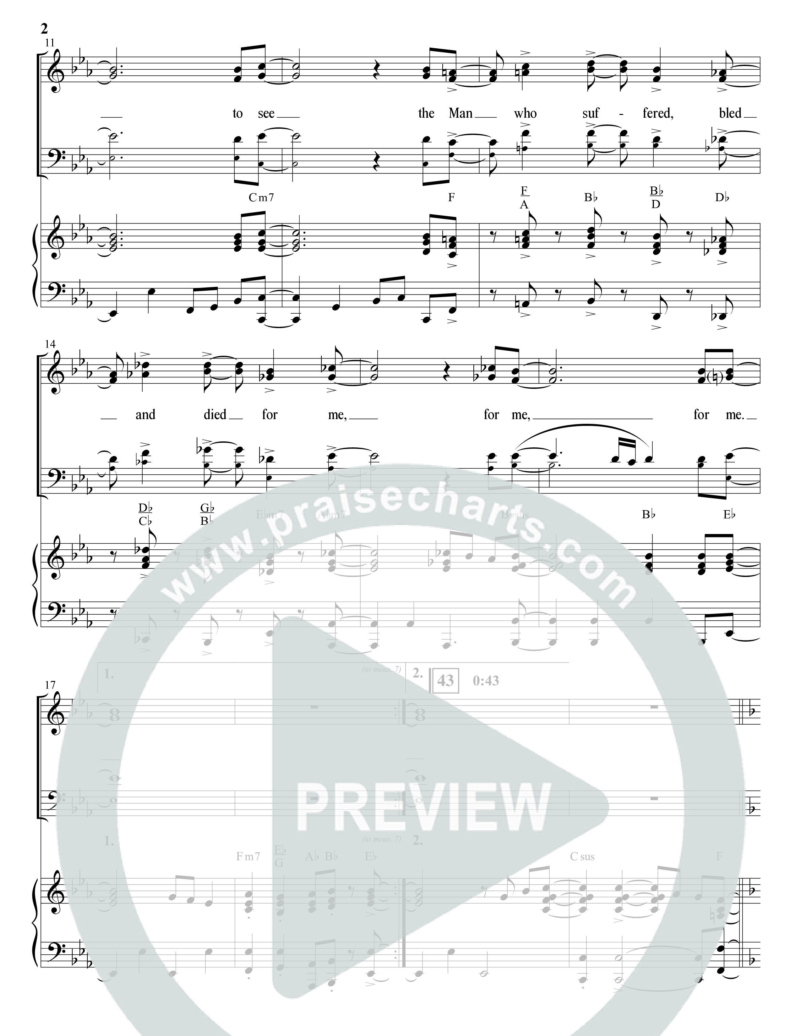 The Man (Choral Anthem SATB) Anthem (SATB/Piano) (The Brooklyn Tabernacle Choir / Arr. Carol Cymbala / Orch. Chris McDonald)