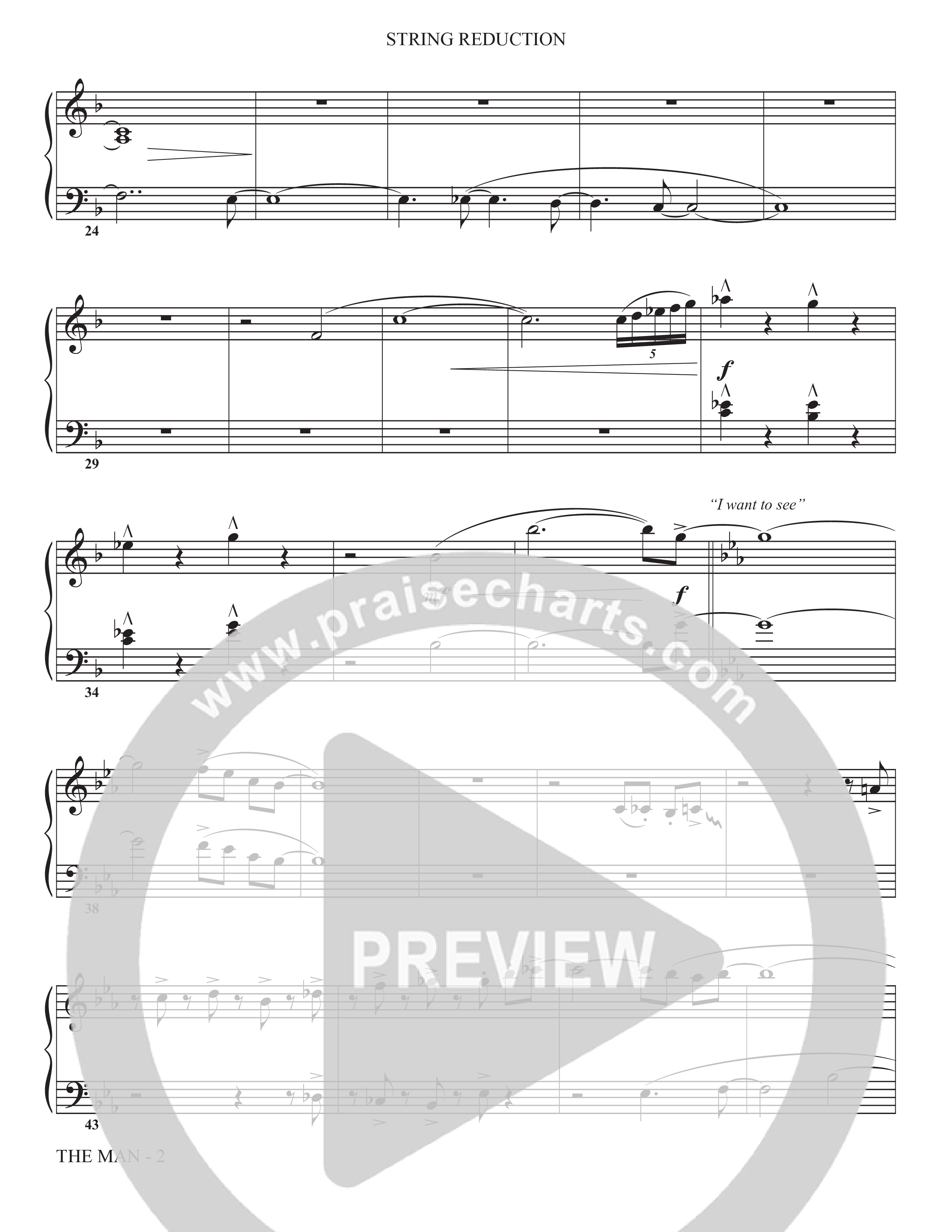 The Man (Choral Anthem SATB) String Reduction (The Brooklyn Tabernacle Choir / Arr. Carol Cymbala / Orch. Chris McDonald)