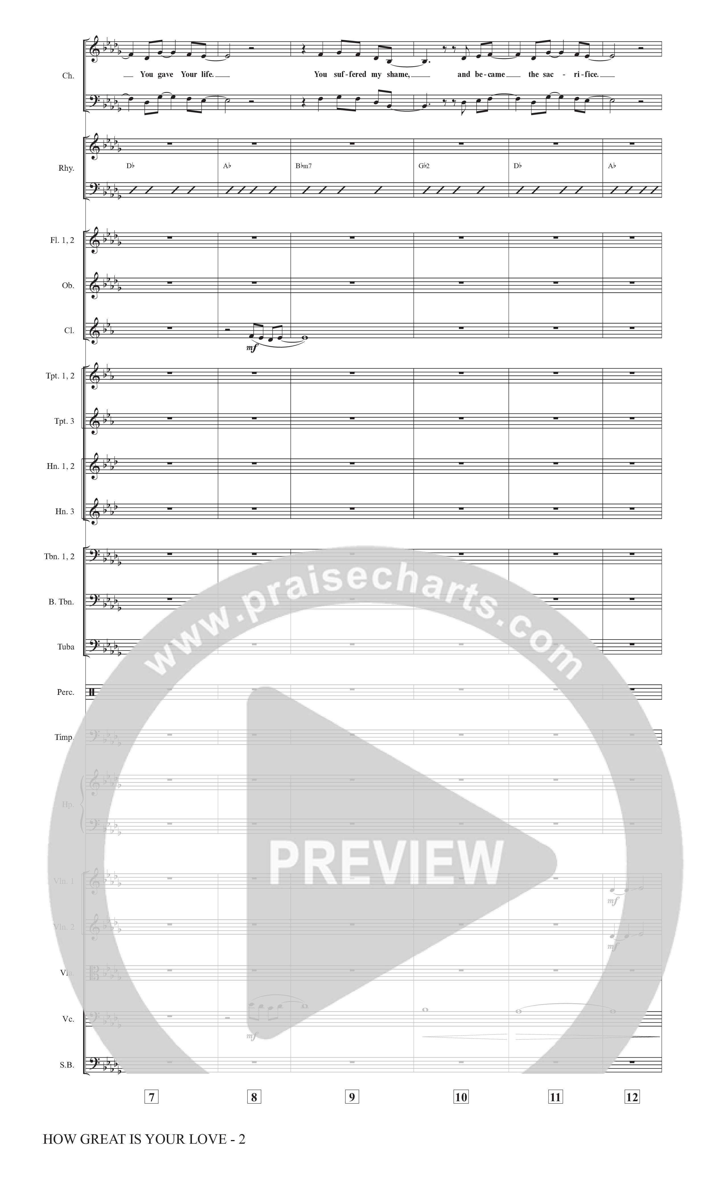 How Great Is Your Love (Choral Anthem SATB) Conductor's Score (The Brooklyn Tabernacle Choir / Arr. Carol Cymbala / Orch. Jason Michael Webb)