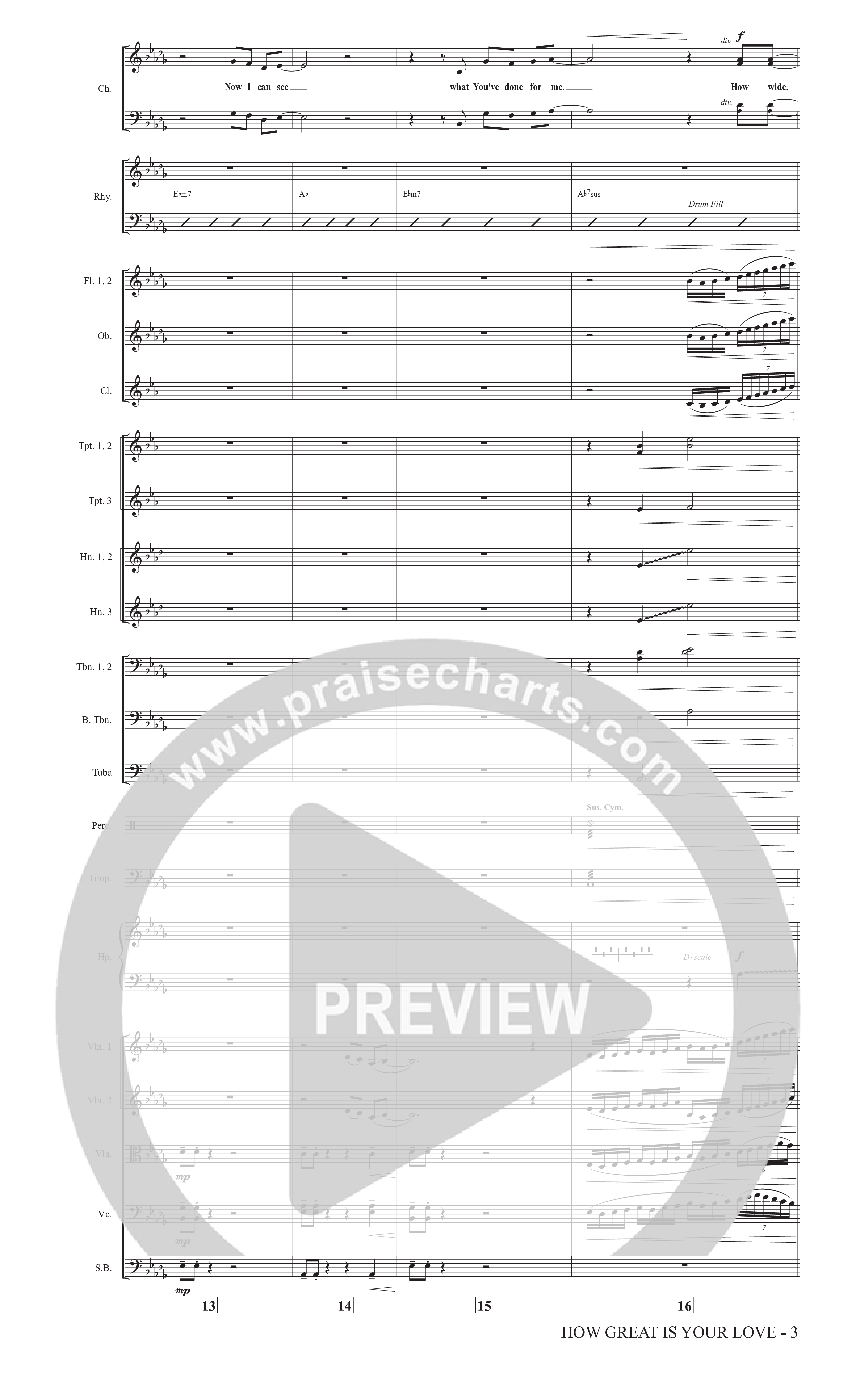 How Great Is Your Love (Choral Anthem SATB) Conductor's Score (The Brooklyn Tabernacle Choir / Arr. Carol Cymbala / Orch. Jason Michael Webb)