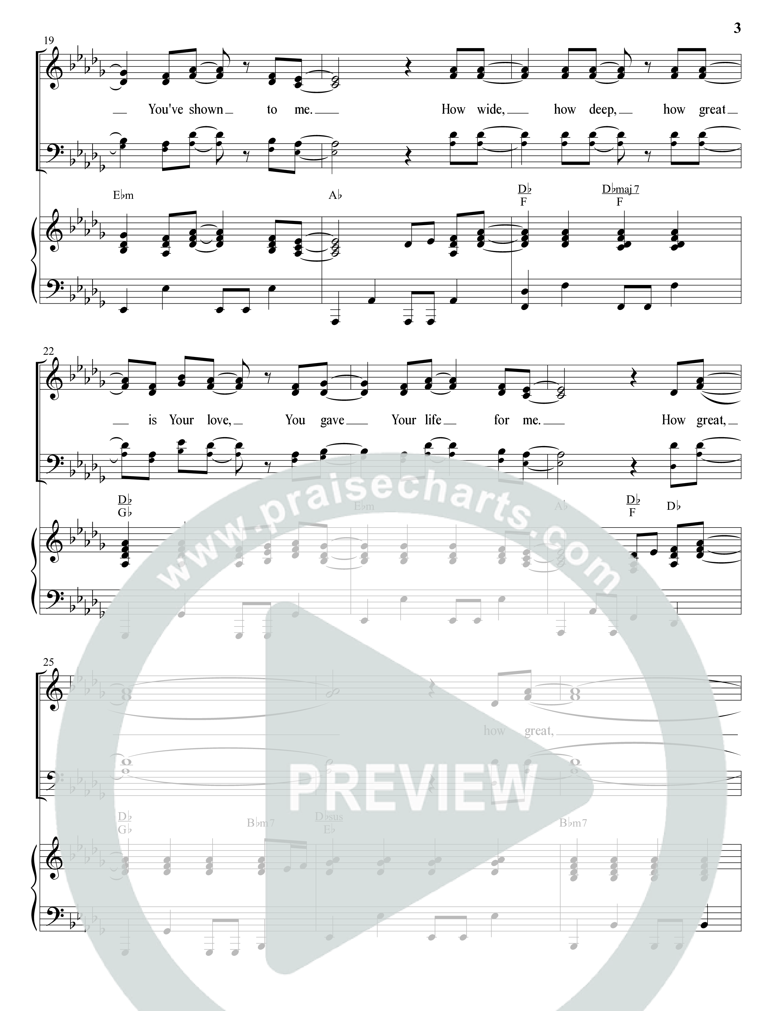 How Great Is Your Love (Choral Anthem SATB) Anthem (SATB/Piano) (The Brooklyn Tabernacle Choir / Arr. Carol Cymbala / Orch. Jason Michael Webb)