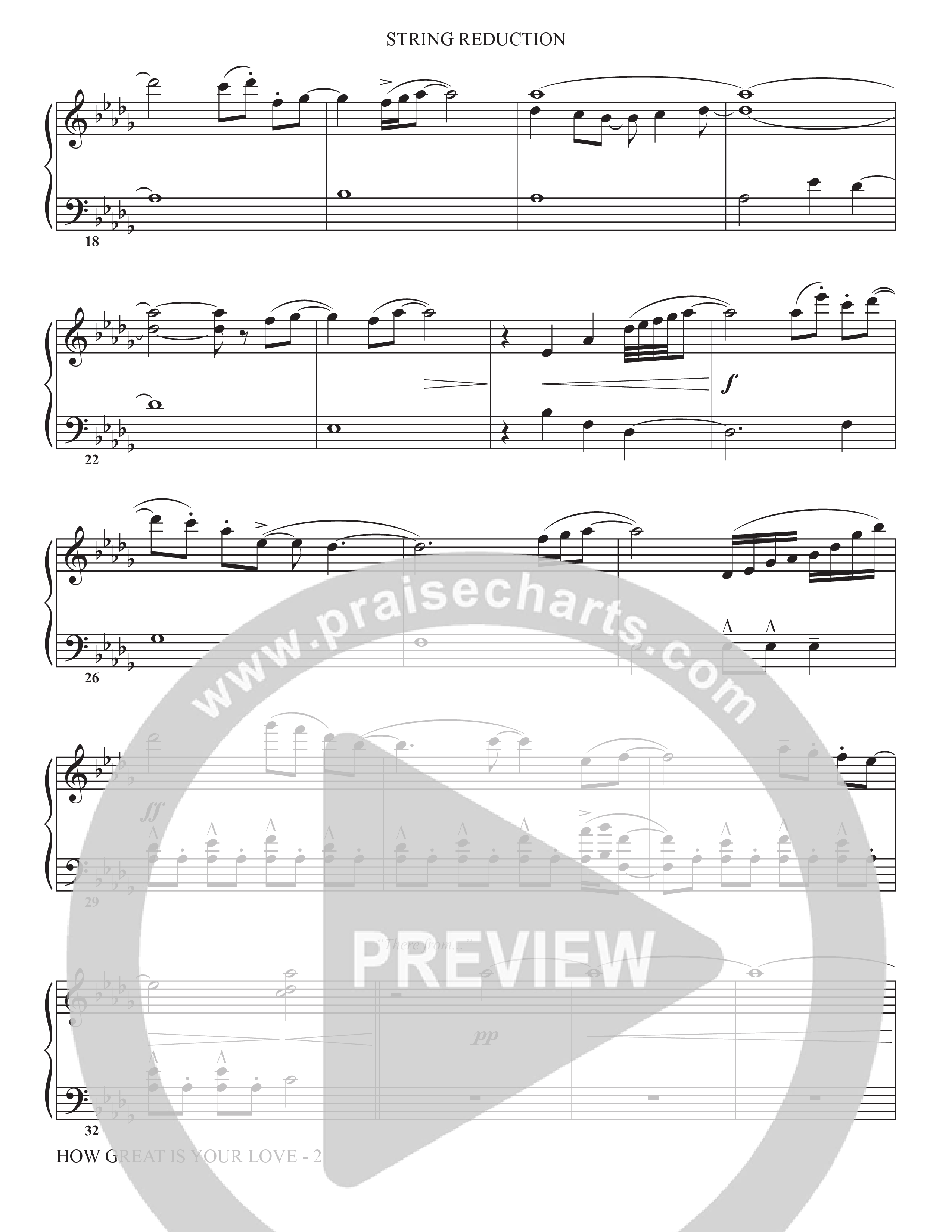 How Great Is Your Love (Choral Anthem SATB) String Reduction (The Brooklyn Tabernacle Choir / Arr. Carol Cymbala / Orch. Jason Michael Webb)