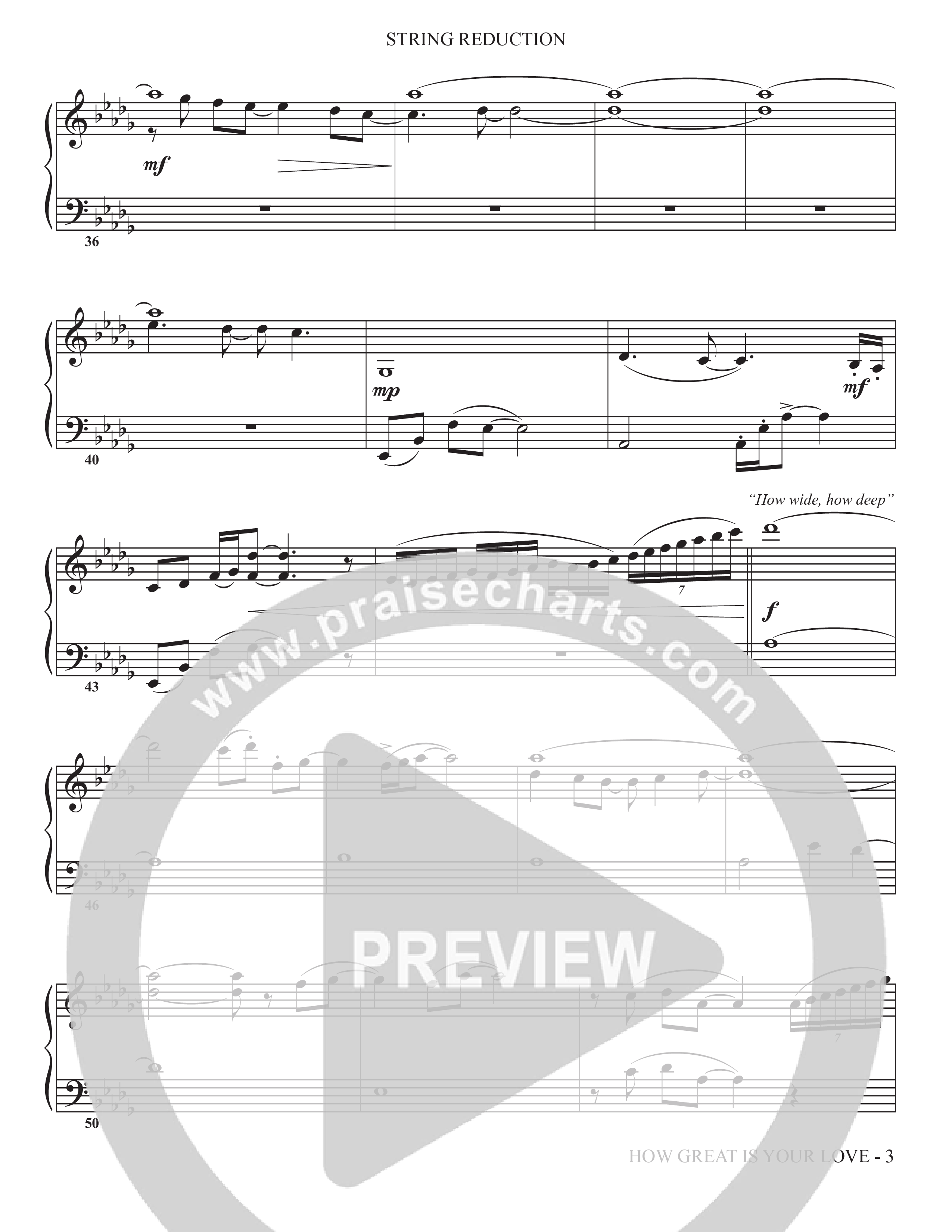 How Great Is Your Love (Choral Anthem SATB) String Reduction (The Brooklyn Tabernacle Choir / Arr. Carol Cymbala / Orch. Jason Michael Webb)