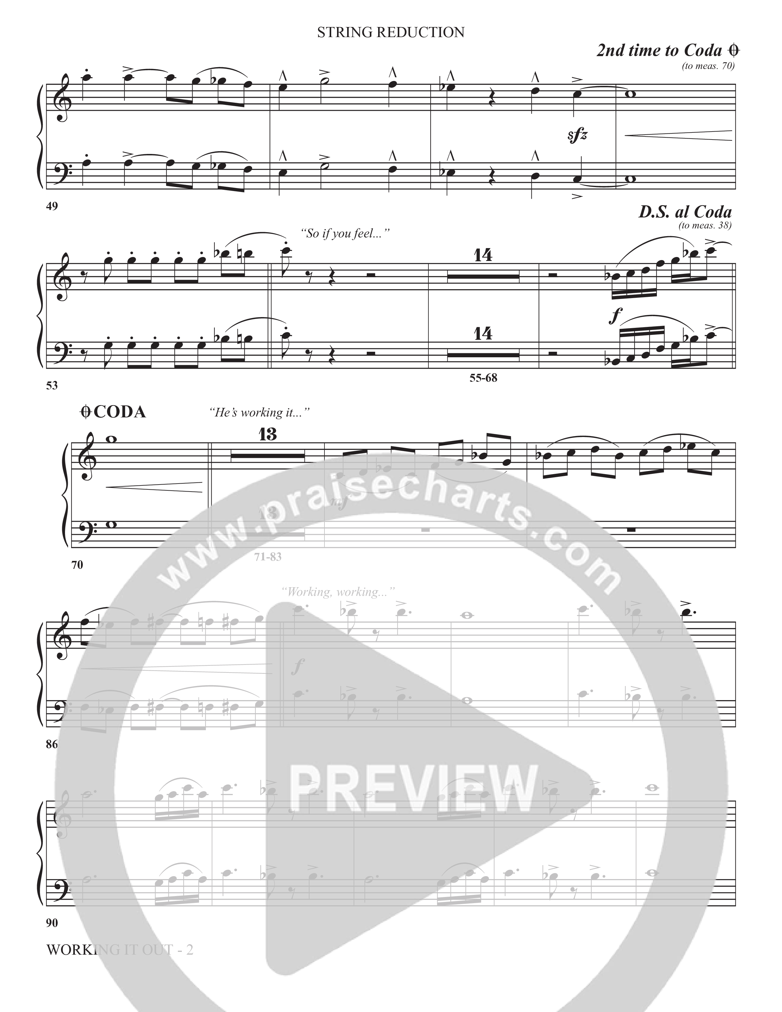 Working It Out (Choral Anthem SATB) String Reduction (The Brooklyn Tabernacle Choir / Arr. Carol Cymbala / Arr. Jason Webb / Orch. Chris McDonald)