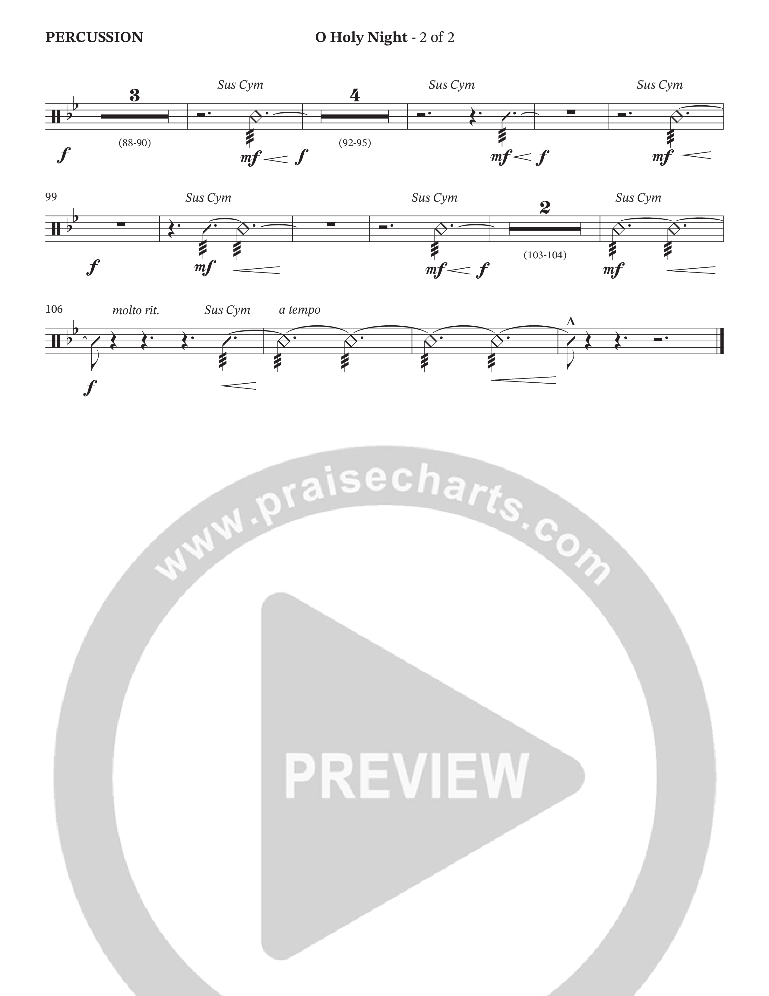 O Holy Night (with Still Still Still) (Choral Anthem SATB) Percussion (TaRanda Greene / Arr. Jason Webb / Arr. TaRanda Greene / Orch. Wayne Haun)
