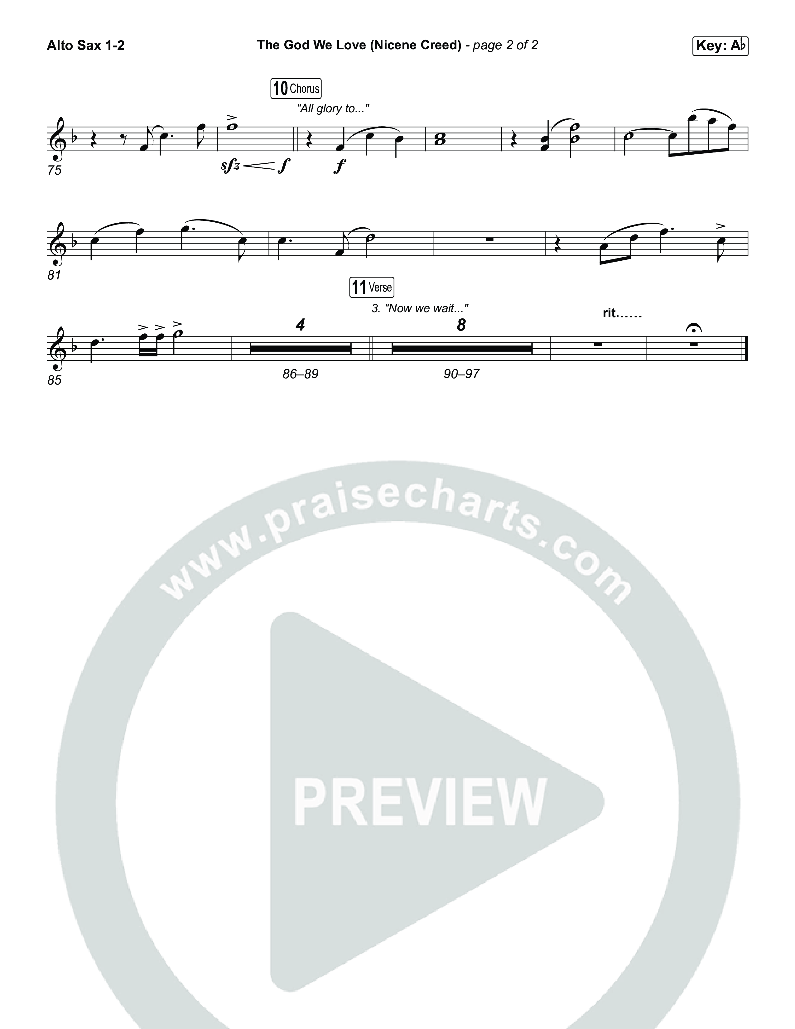 The God We Love (Nicene Creed) (Sing It Now) Sax Pack (CityAlight / Matt Redman / Arr. Luke Gambill)