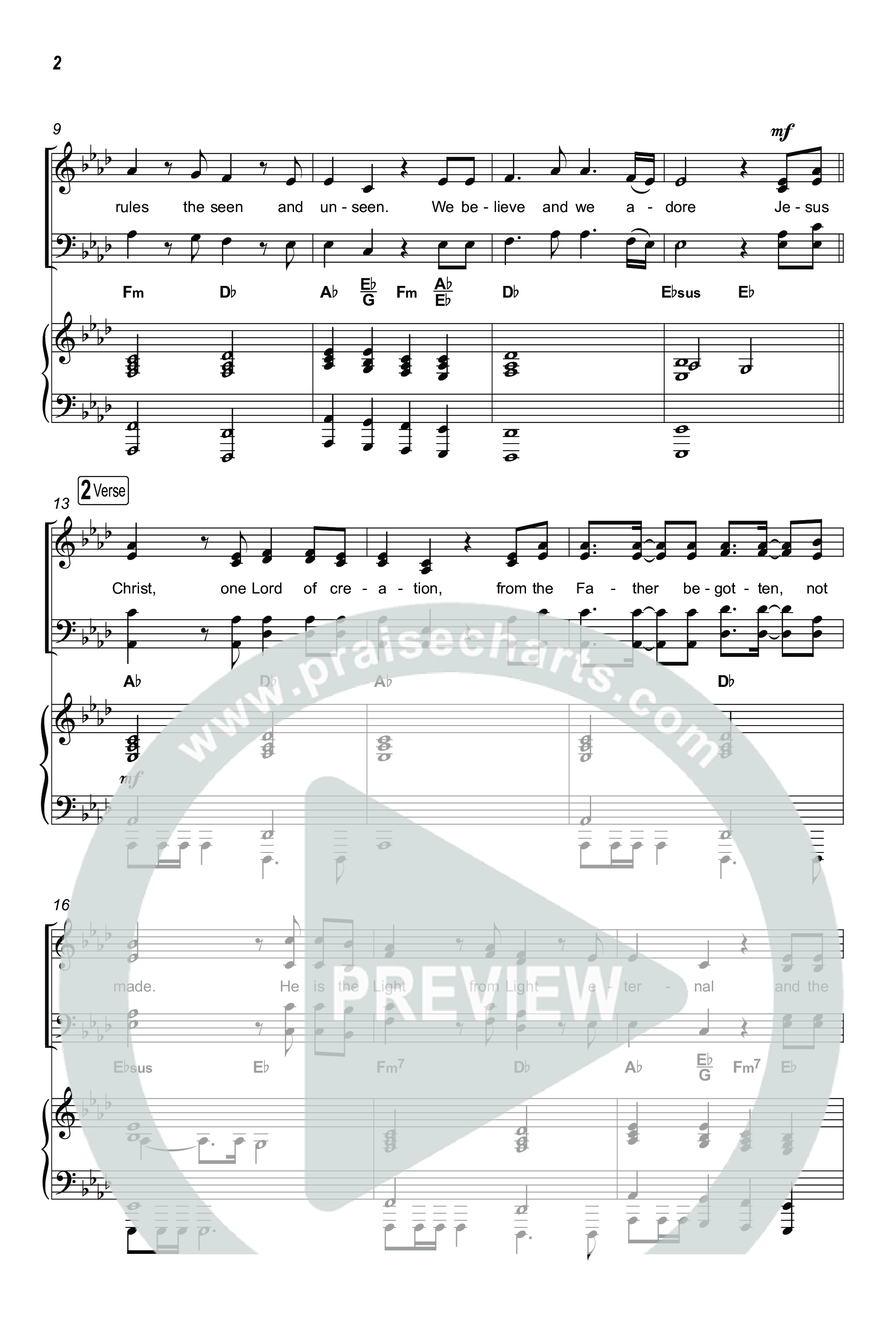 The God We Love (Nicene Creed) (Sing It Now) Octavo (SATB & Pno) (CityAlight / Matt Redman / Arr. Luke Gambill)