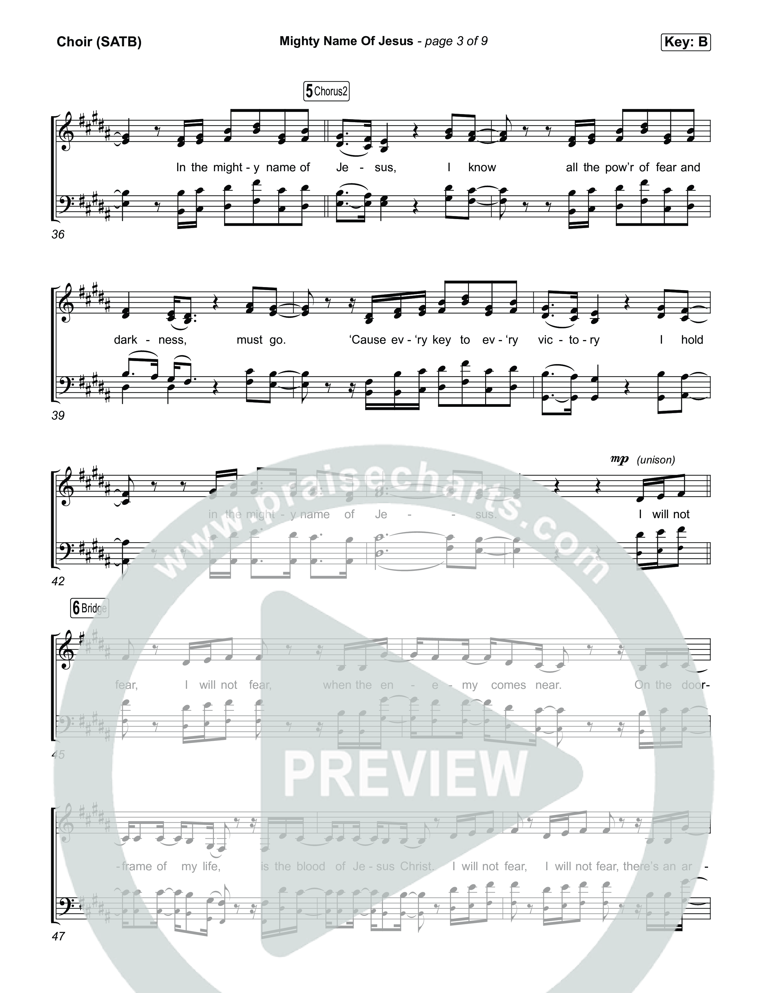 Mighty Name Of Jesus Choir Sheet (SATB) (The Belonging Co / David Dennis)