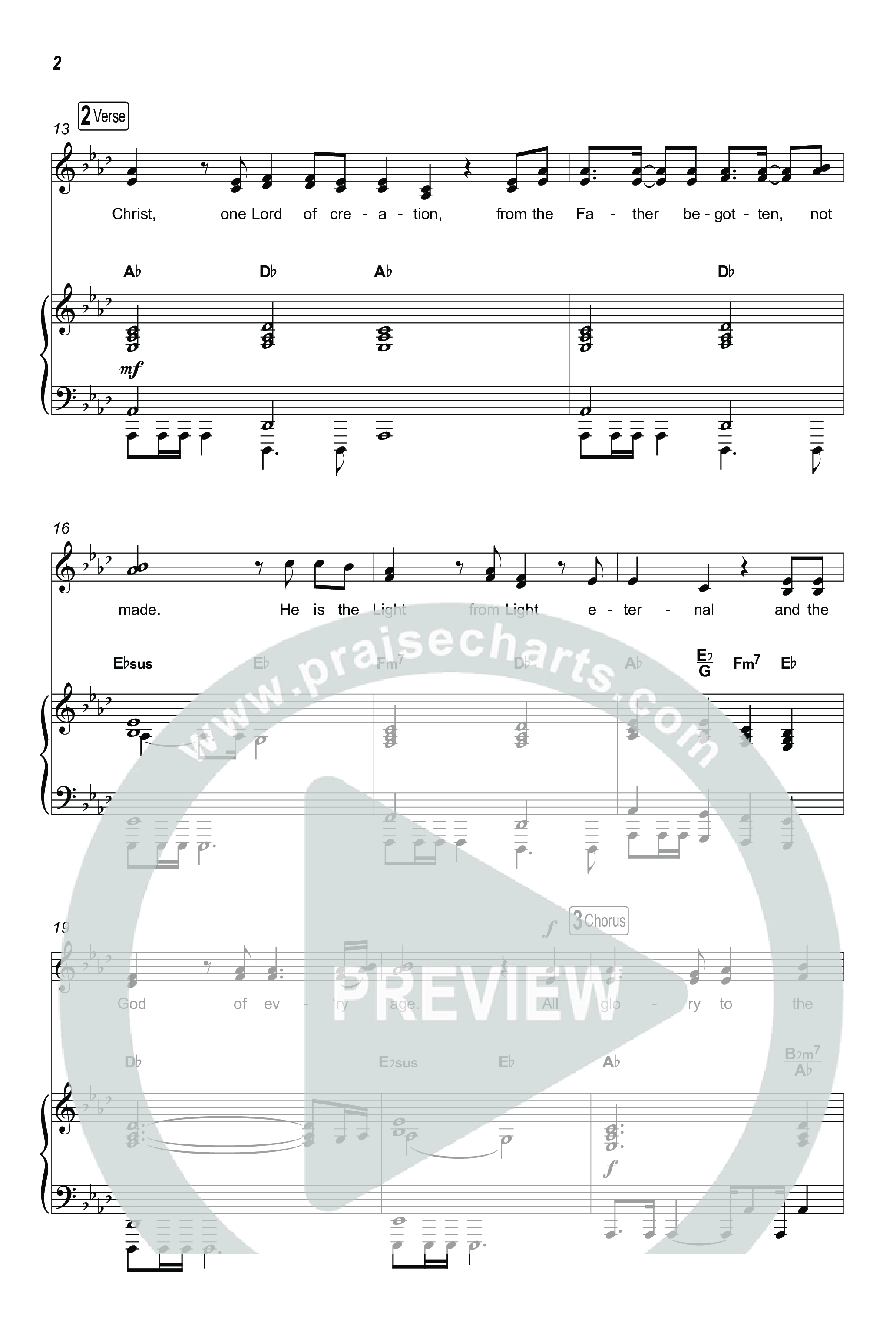 The God We Love (Nicene Creed) (Unison/2-Part) Octavo (Uni/2-Part & Pno) (CityAlight / Matt Redman / Arr. Luke Gambill)