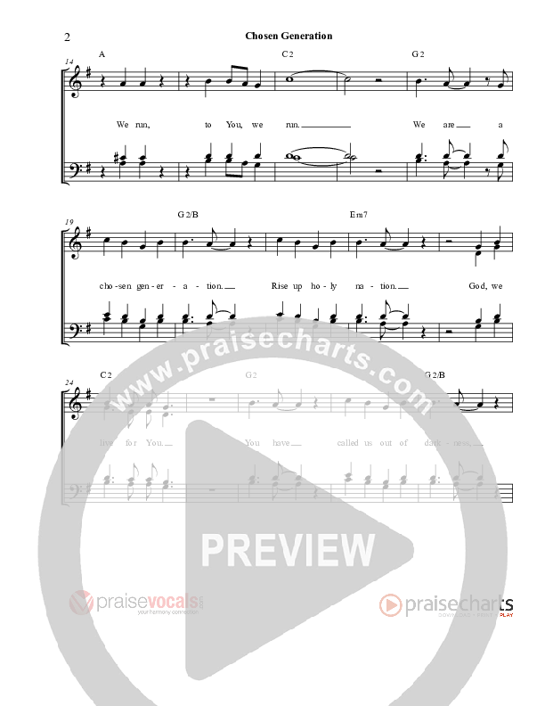 Chosen Generation Lead Sheet (PraiseVocals)