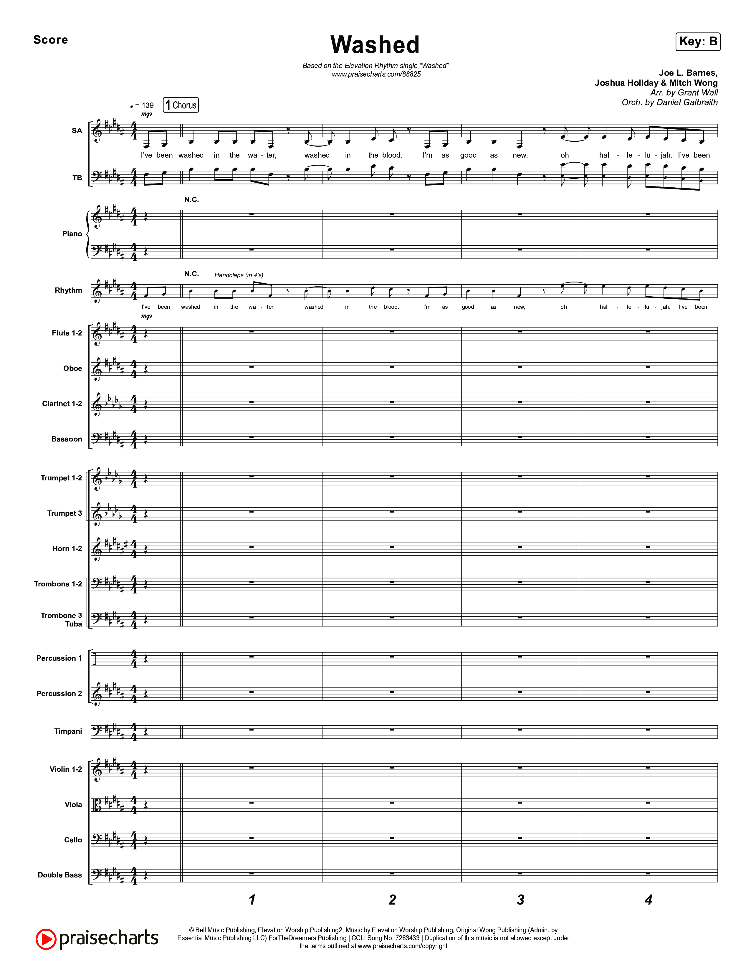 Washed Conductor's Score (ELEVATION RHYTHM)