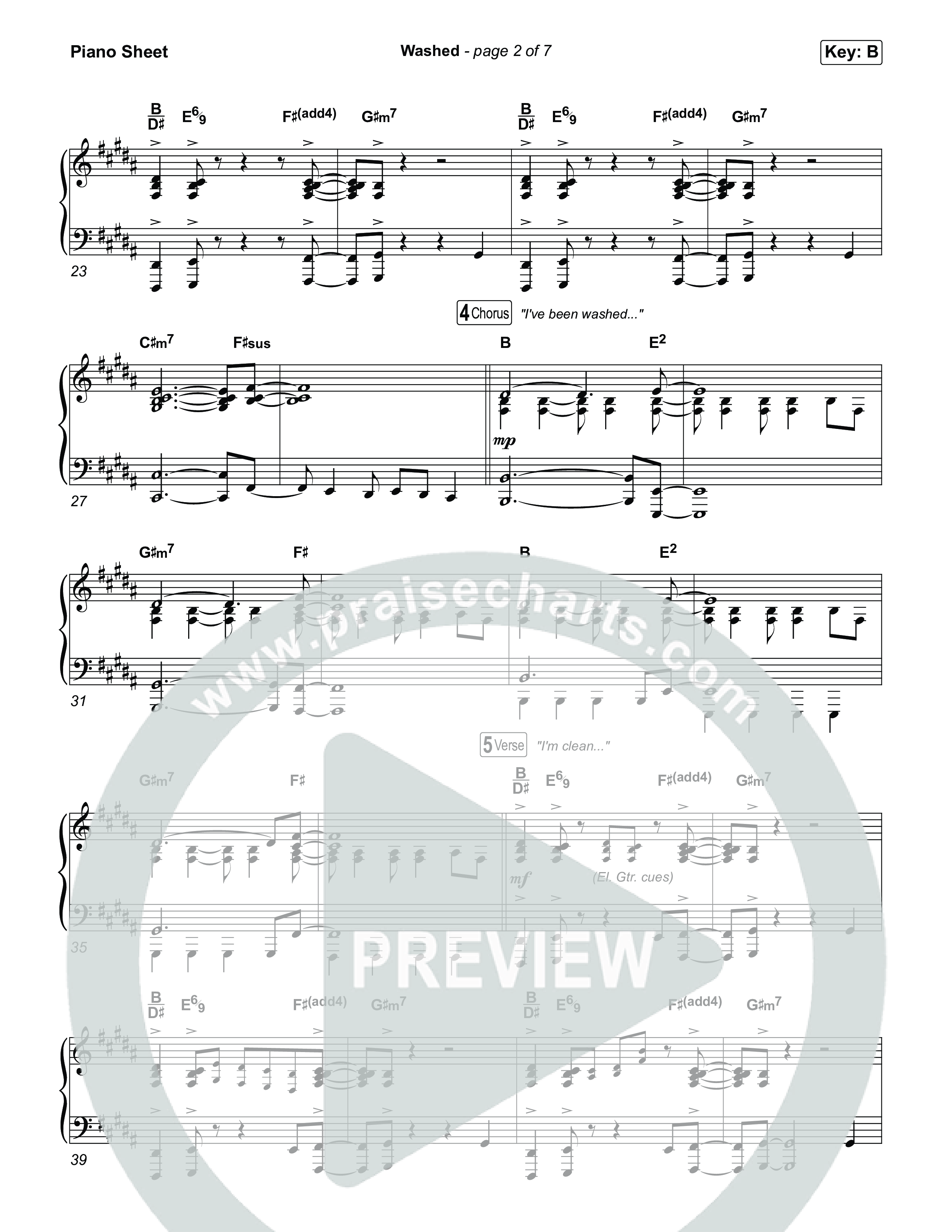 Washed Piano Sheet (ELEVATION RHYTHM)