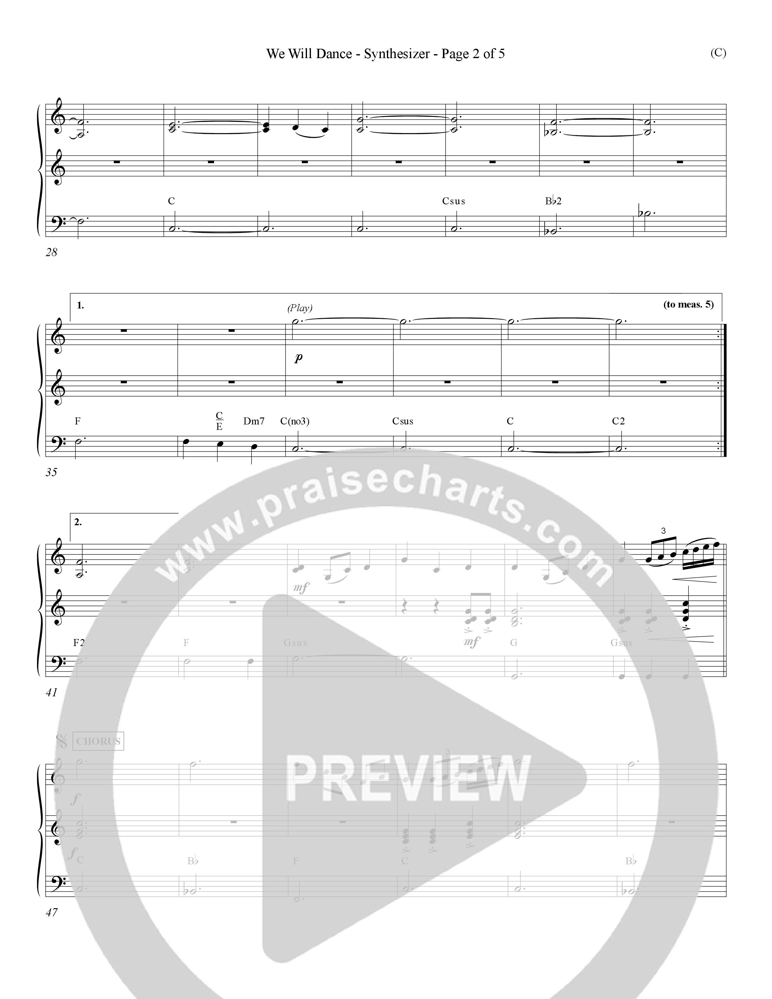 We Will Dance (Choral Anthem SATB) Synth (Word Music Choral / Orch. David Winkler)