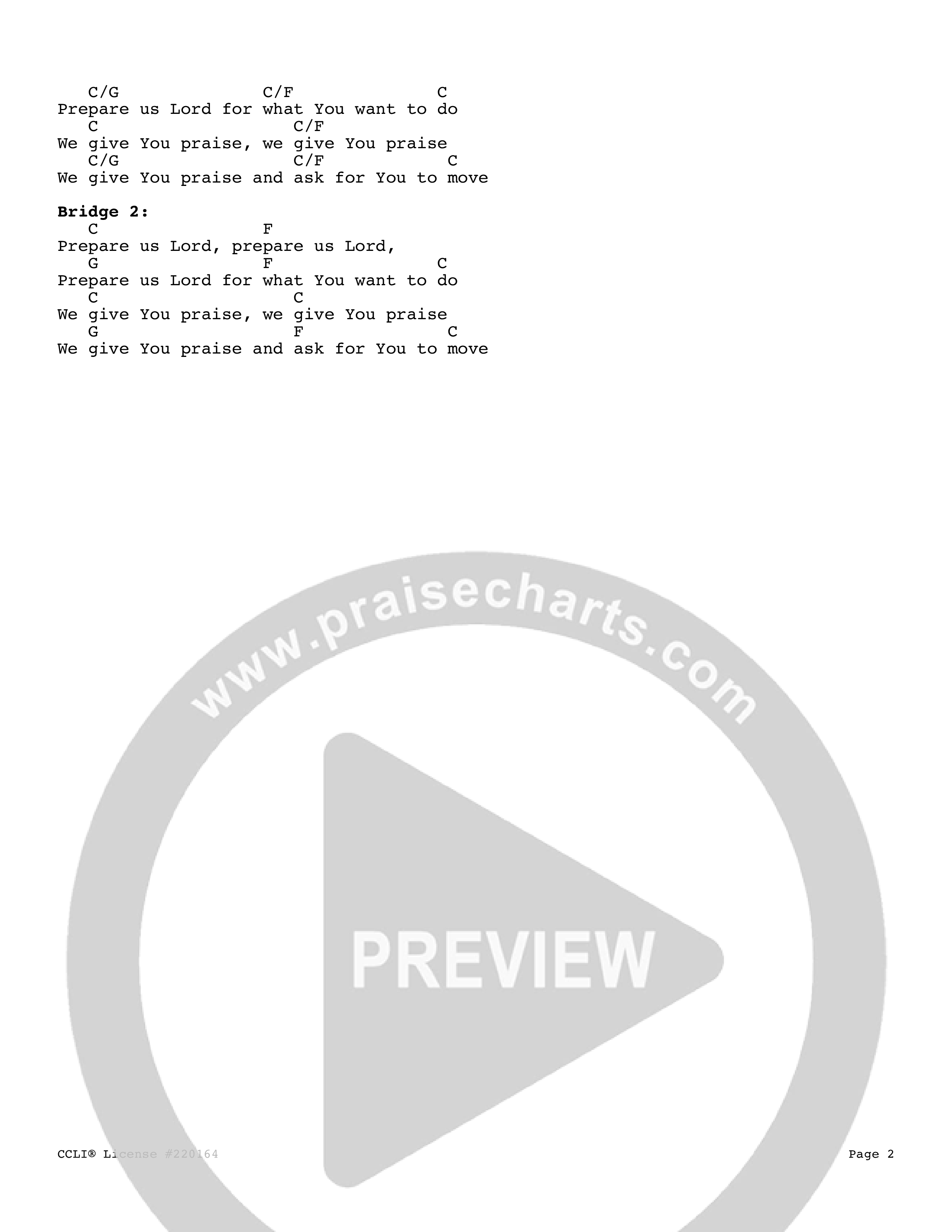 Ready Our Hearts (Live) Chord Chart (Vineyard Worship)