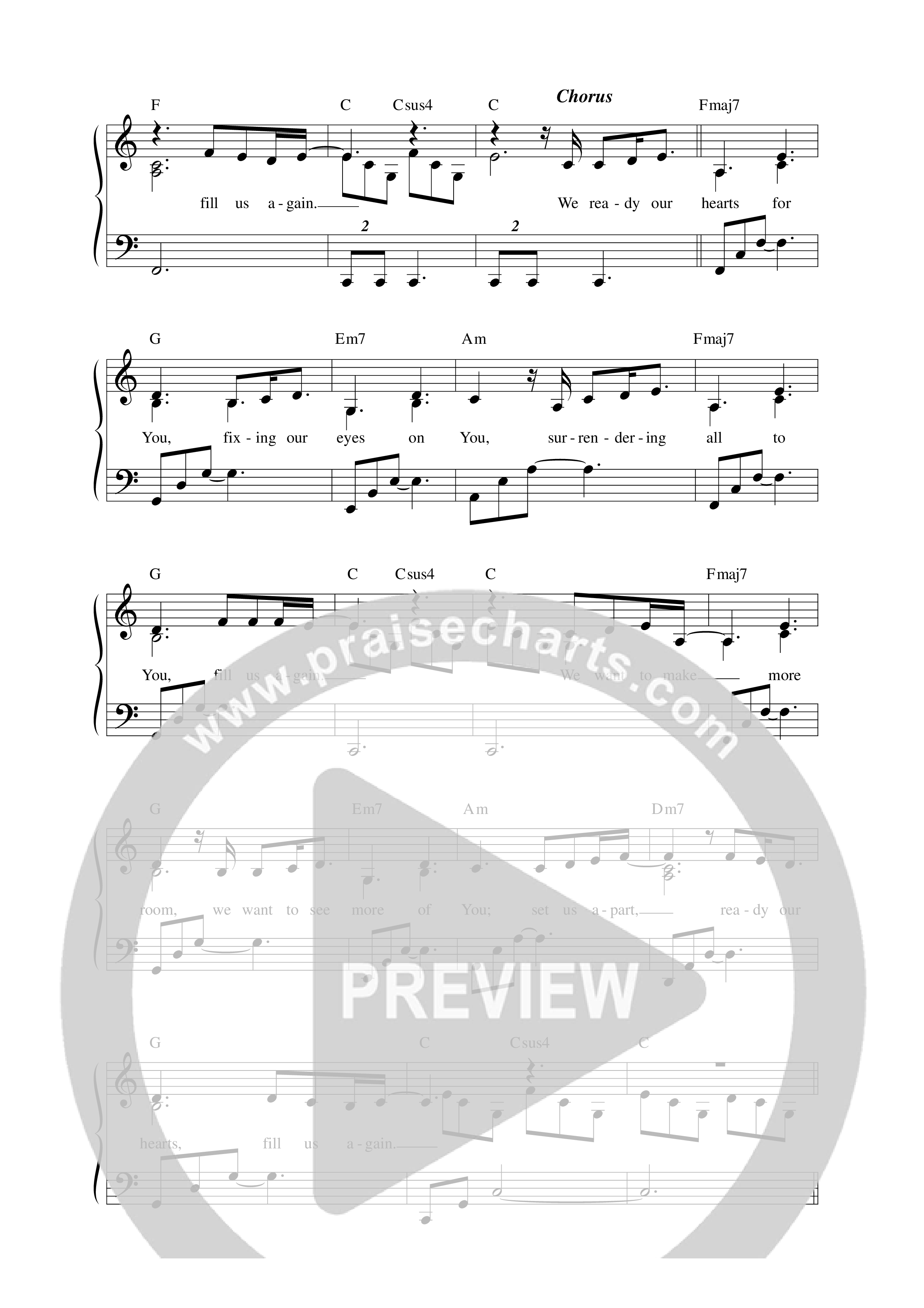 Ready Our Hearts (Live) Lead Sheet Melody (Vineyard Worship)