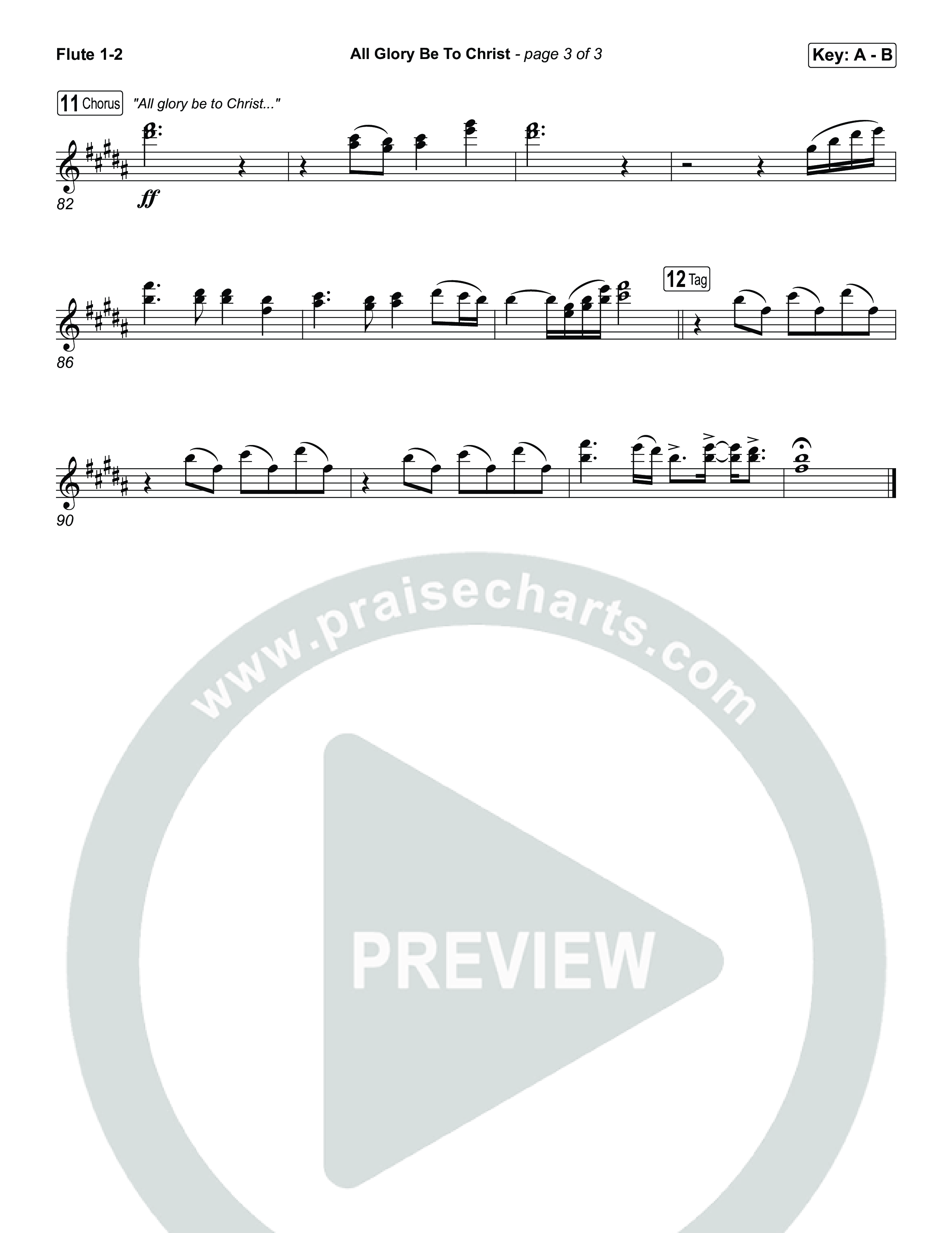 All Glory Be To Christ Flute Sheet Music PDF (The Worship Initiative ...