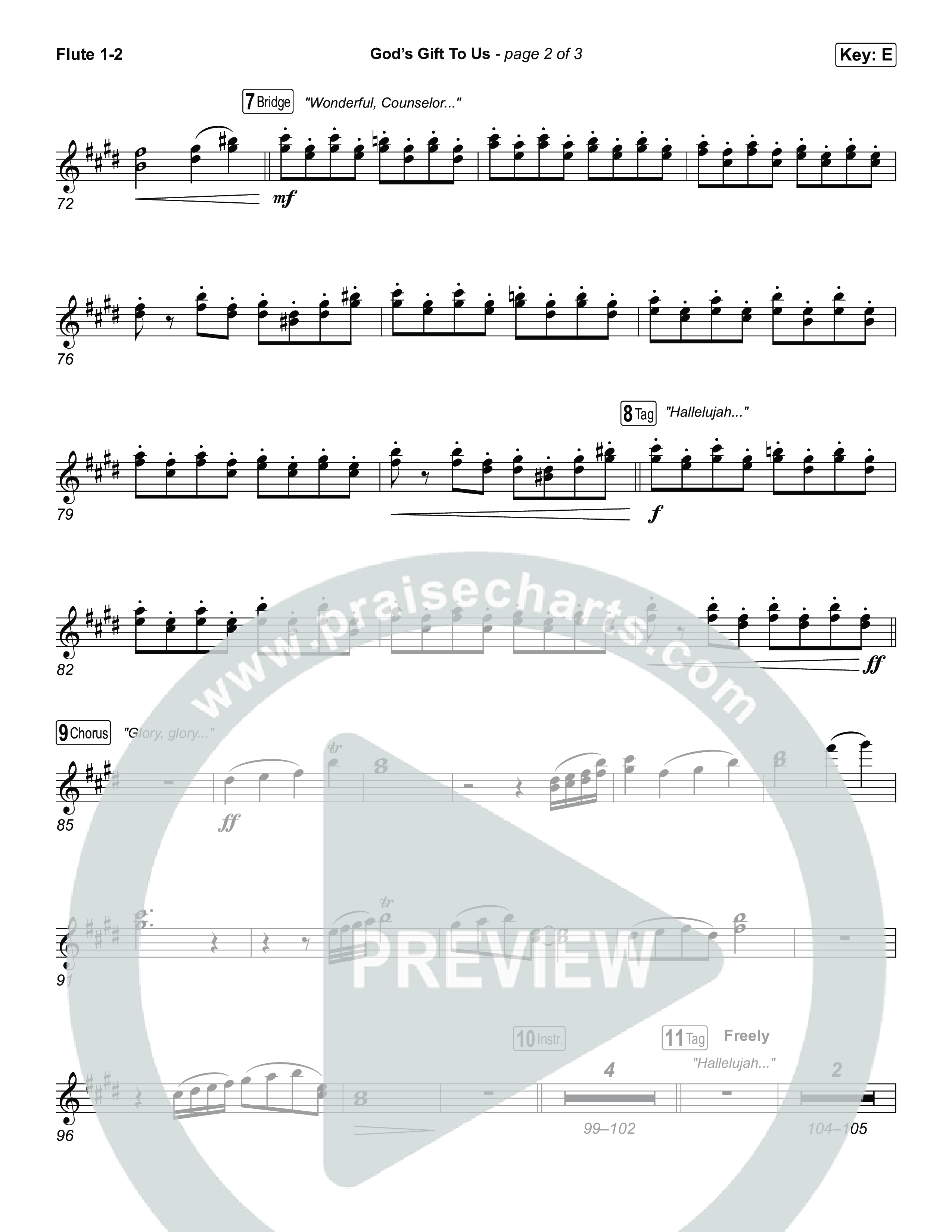 God’s Gift To Us Flute 1,2 (Natalie Grant)