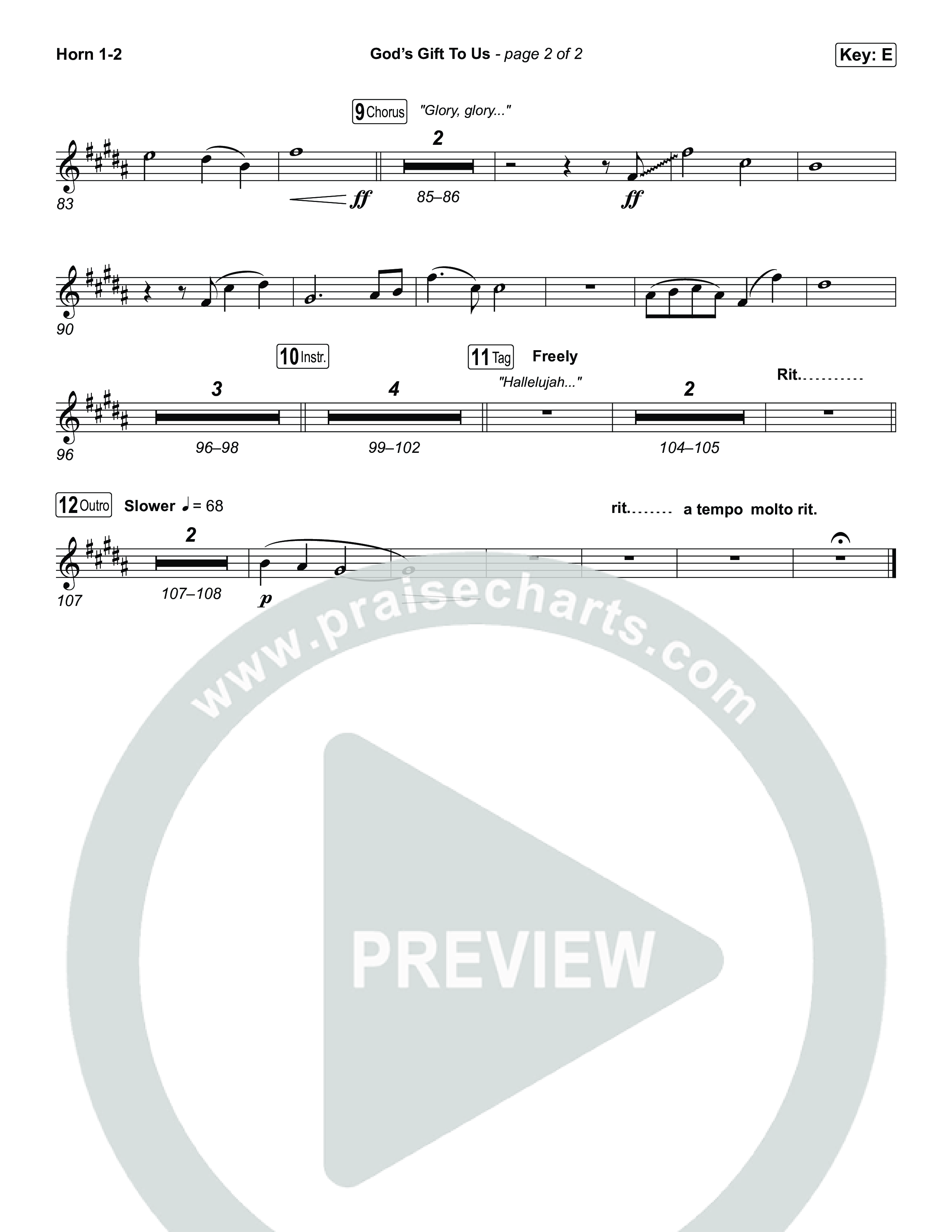 God’s Gift To Us Brass Pack (Natalie Grant)