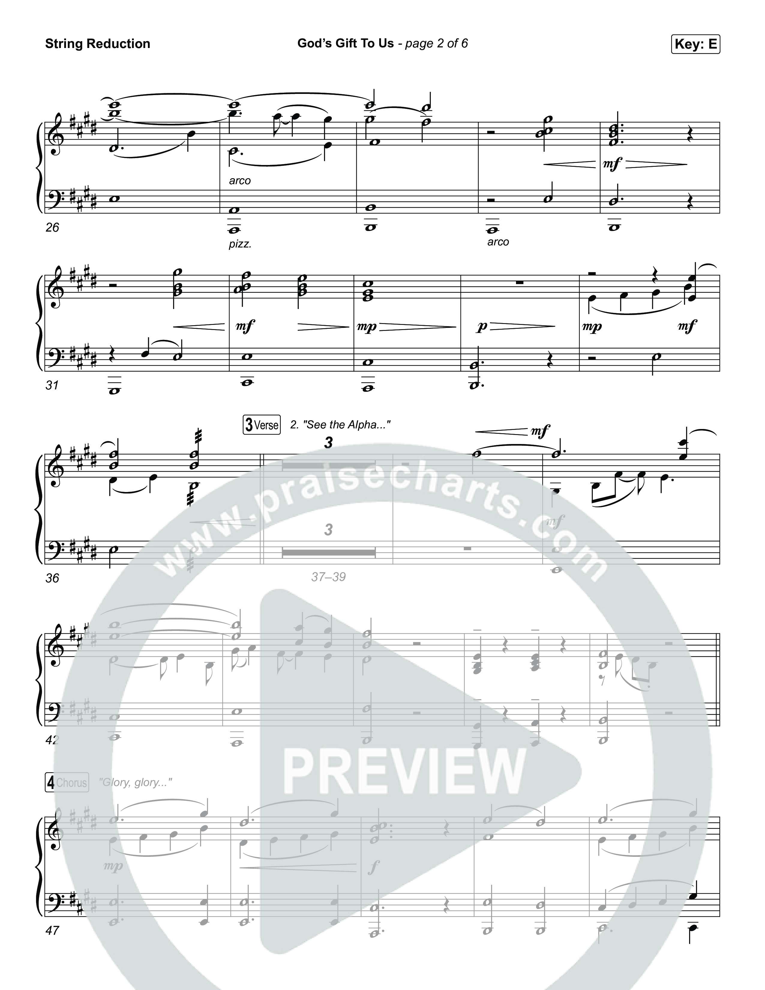 God’s Gift To Us String Reduction (Natalie Grant)