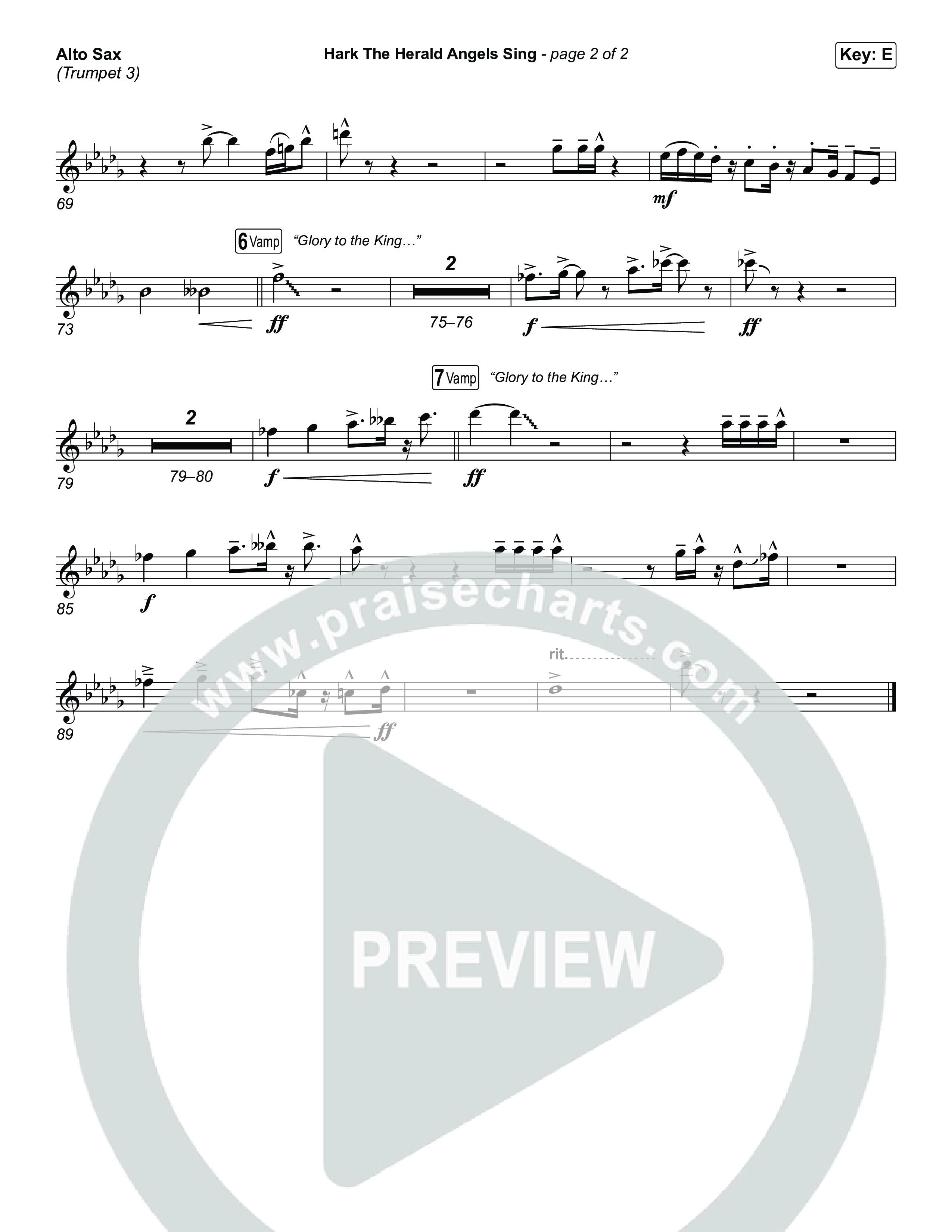 Hark The Herald Angels Sing Alto Sax (Natalie Grant)