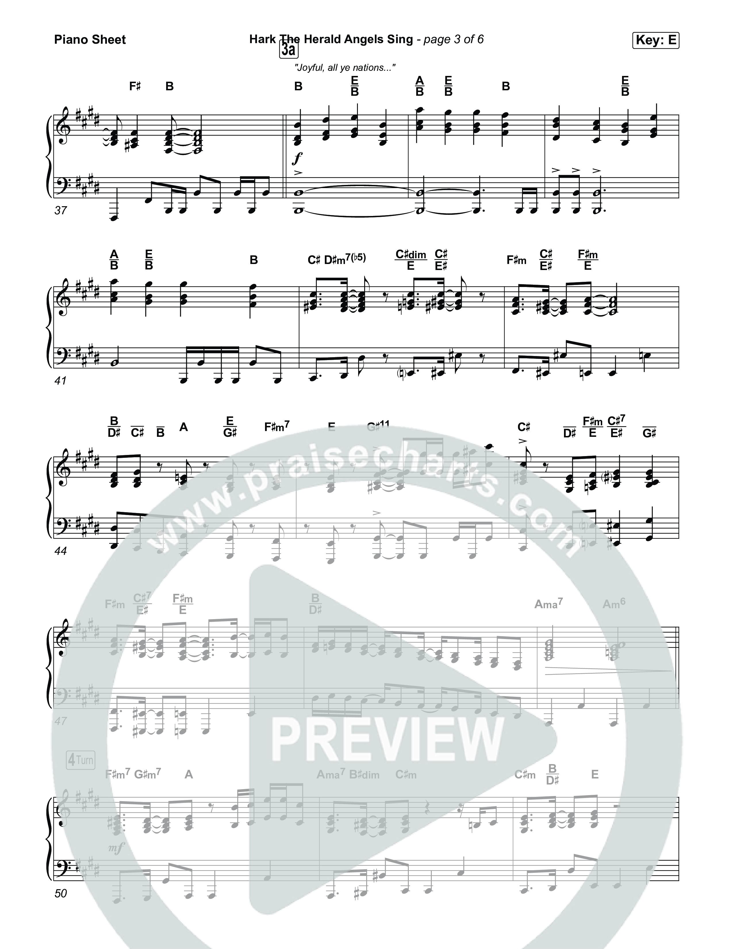 Hark The Herald Angels Sing Piano Sheet (Natalie Grant)