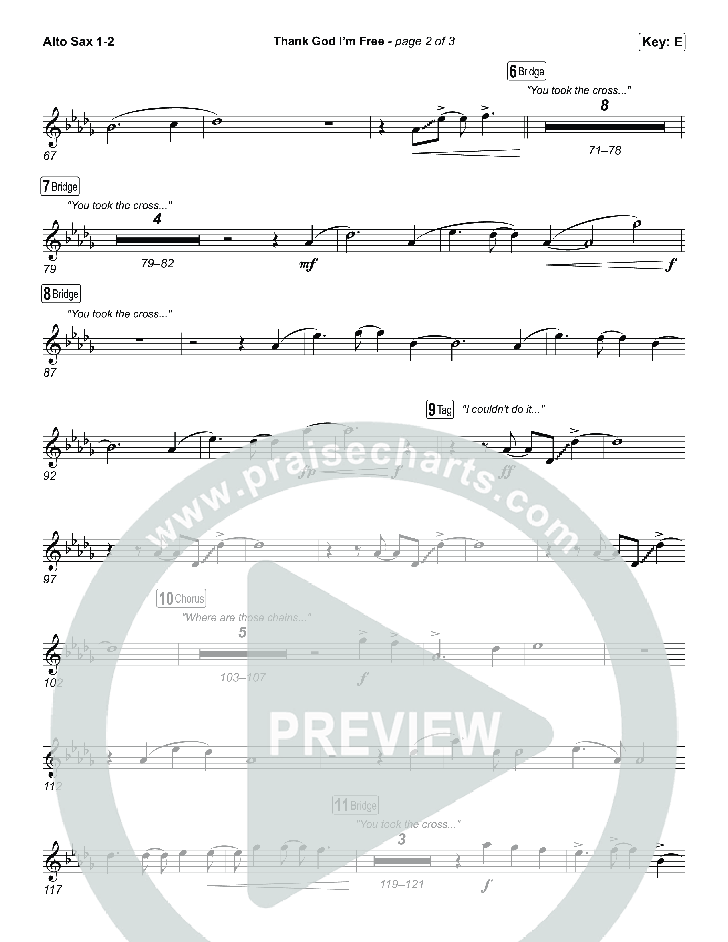 Thank God I'm Free Sax Pack (ELEVATION RHYTHM / Lizzie Morgan)