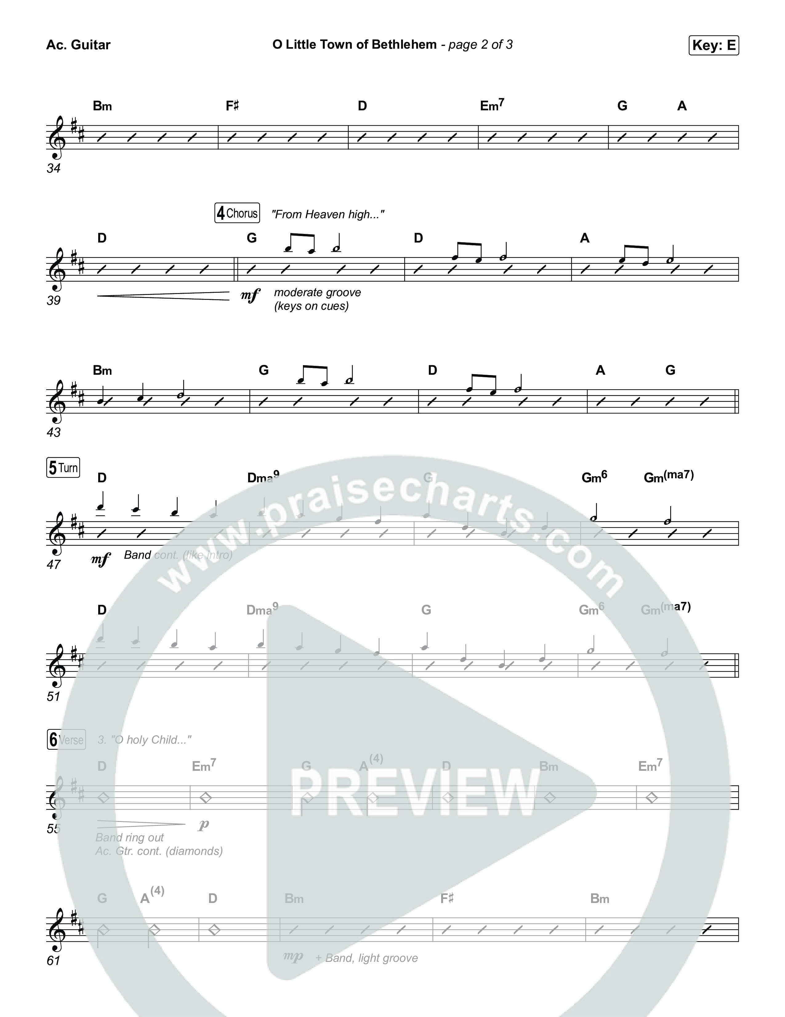 O Little Town Of Bethlehem Acoustic Guitar (Matthew West)