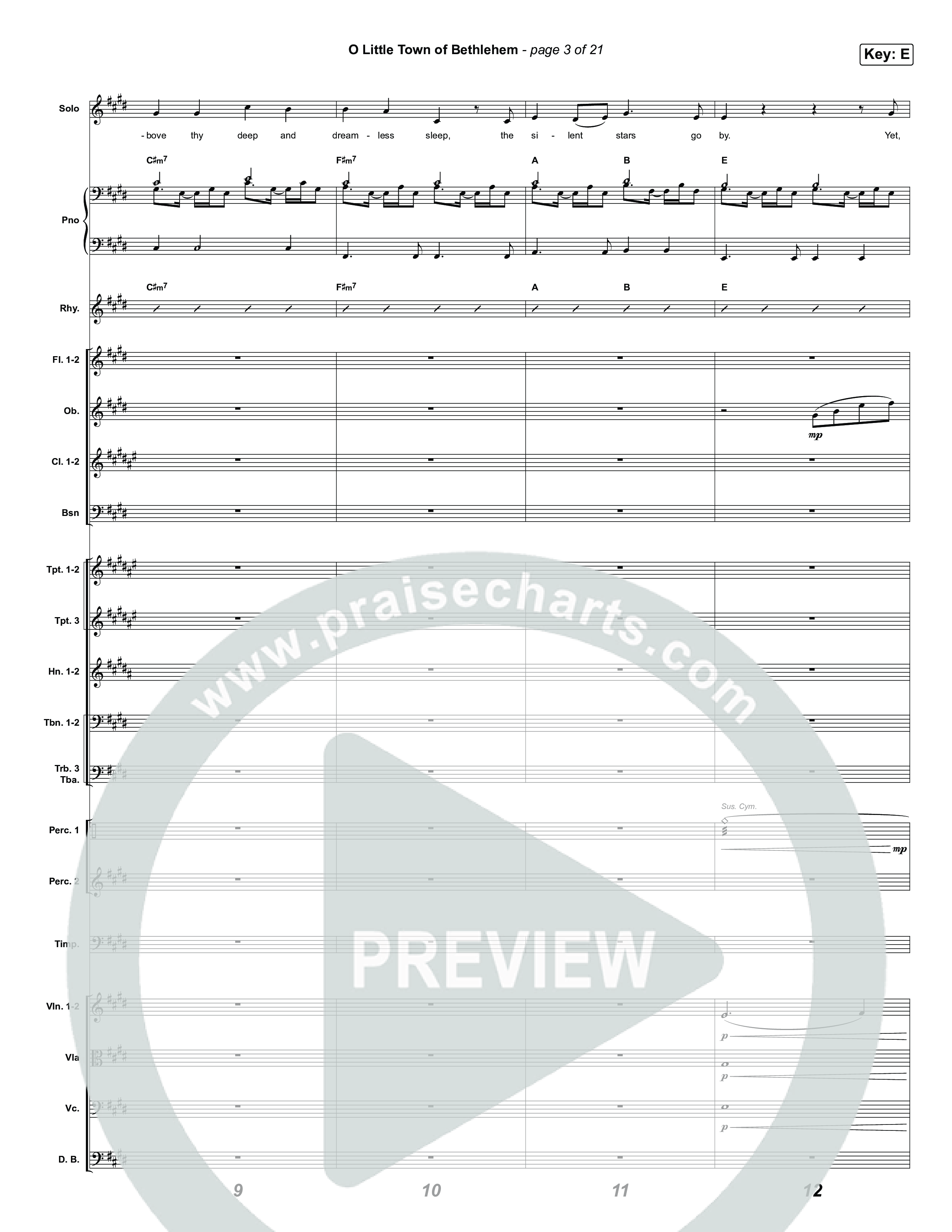 O Little Town Of Bethlehem Orchestration (Matthew West)