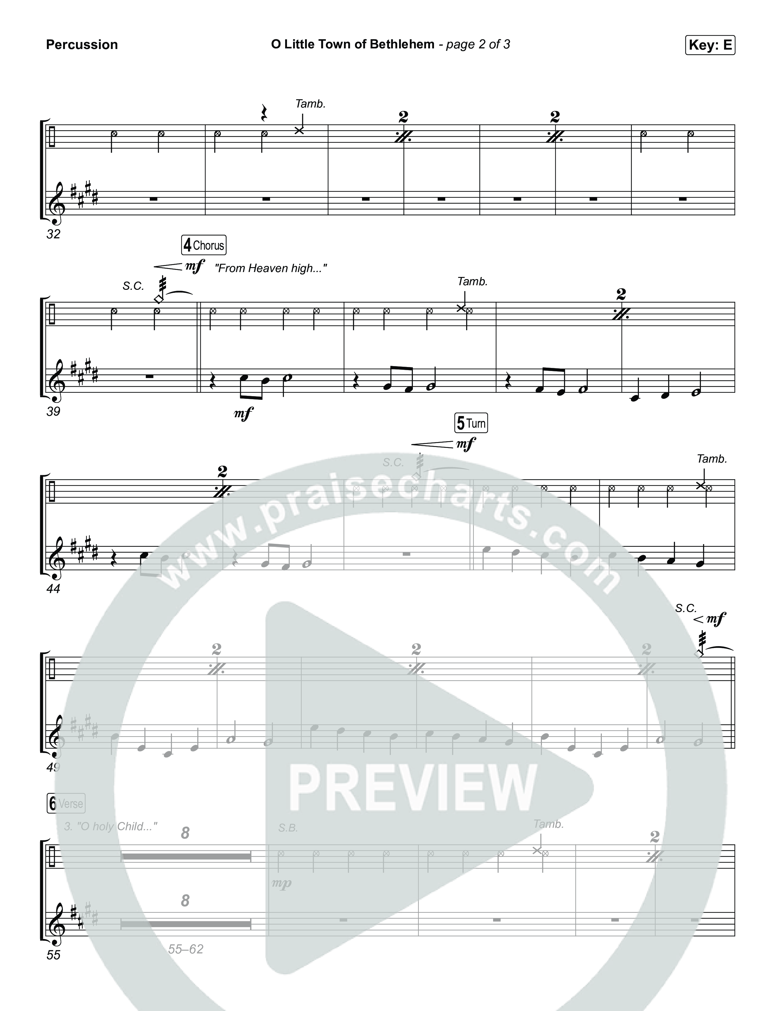 O Little Town Of Bethlehem Percussion (Matthew West)