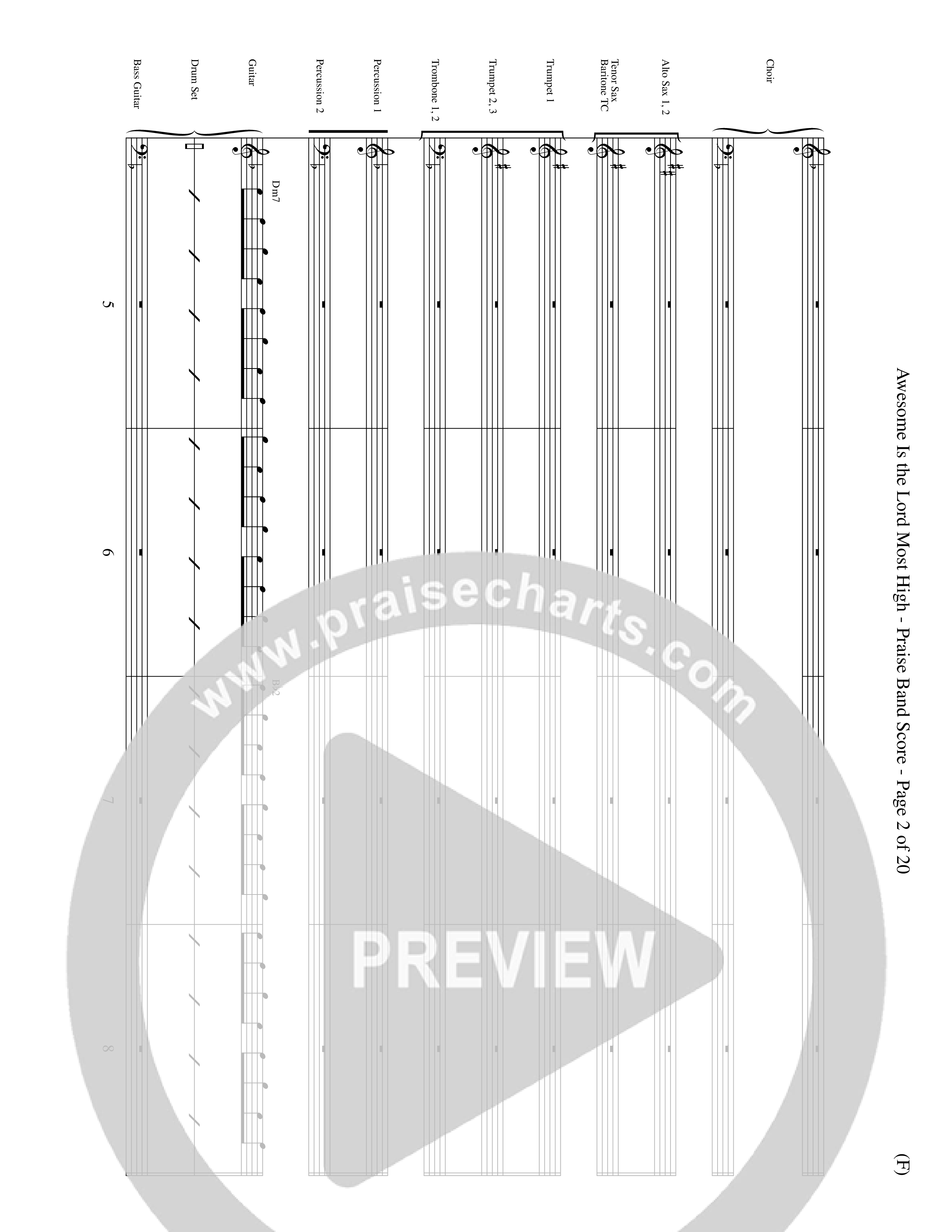 Awesome Is The Lord Most High (Choral Anthem SATB) Conductor's Score (Word Music Choral / Orch. Dave Williamson)